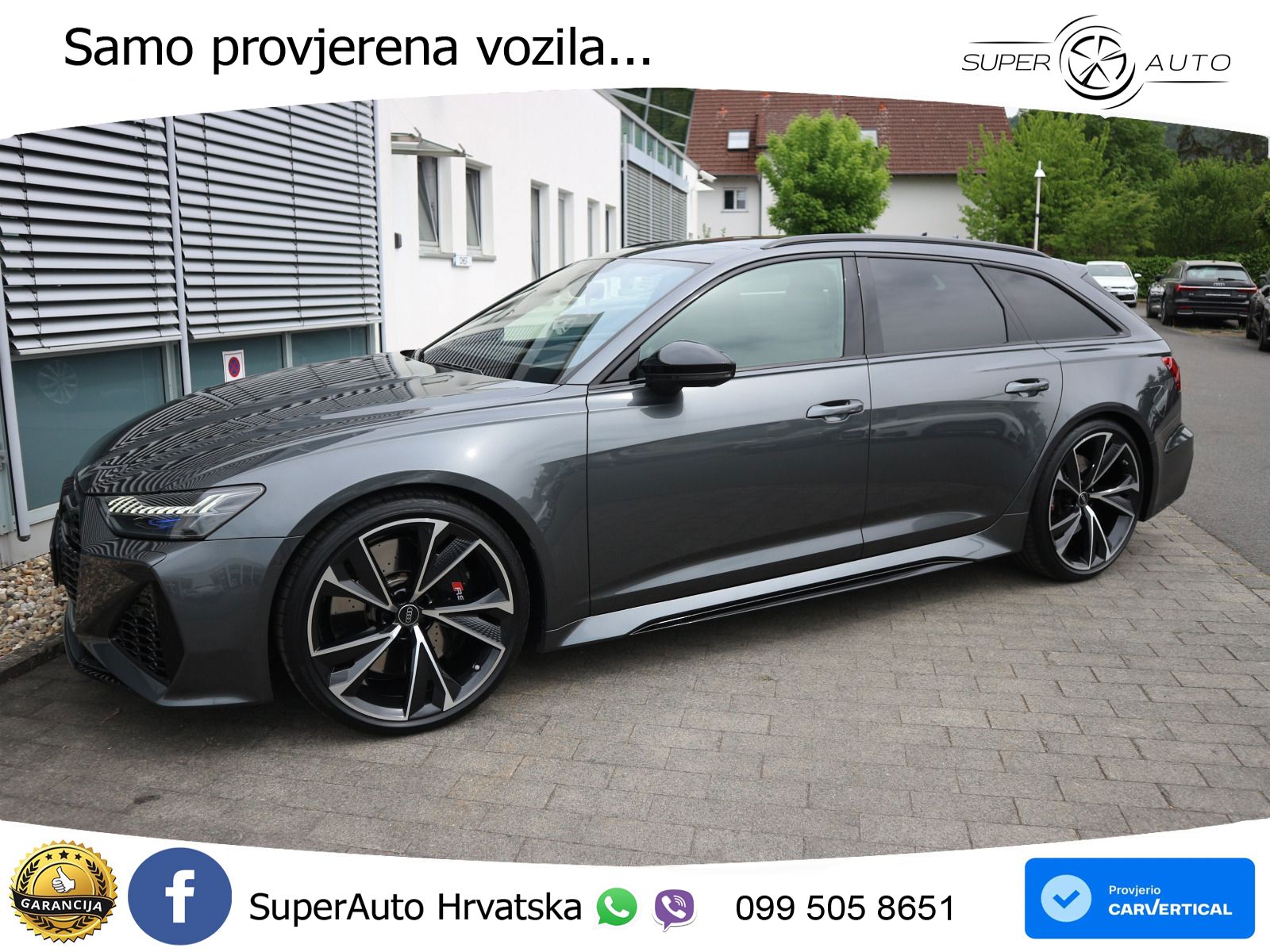 Audi RS6 Avant 4.0 TFSI V8 (600 KS) quattro Tiptronic ZRAČNI+ACC+GR SJED+KAM+PANO