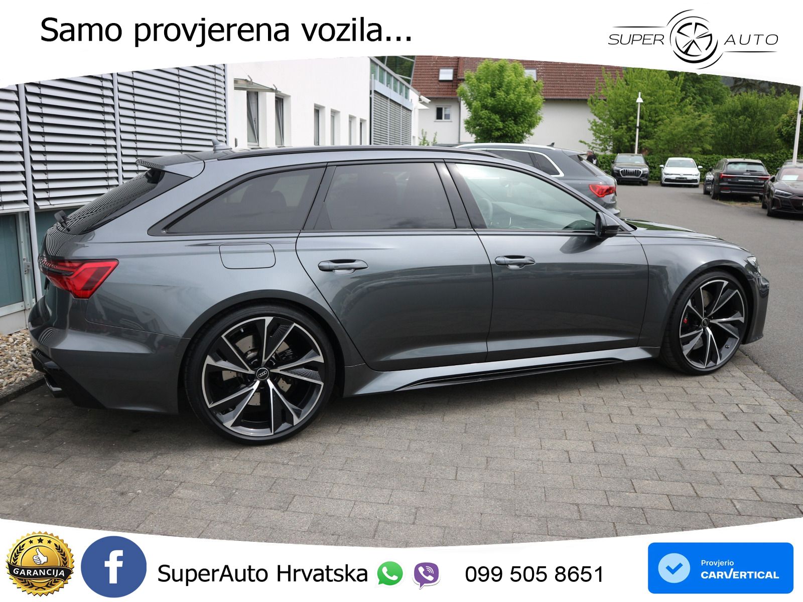 Audi RS6 Avant 4.0 TFSI V8 (600 KS) quattro Tiptronic ZRAČNI+ACC+GR SJED+KAM+PANO