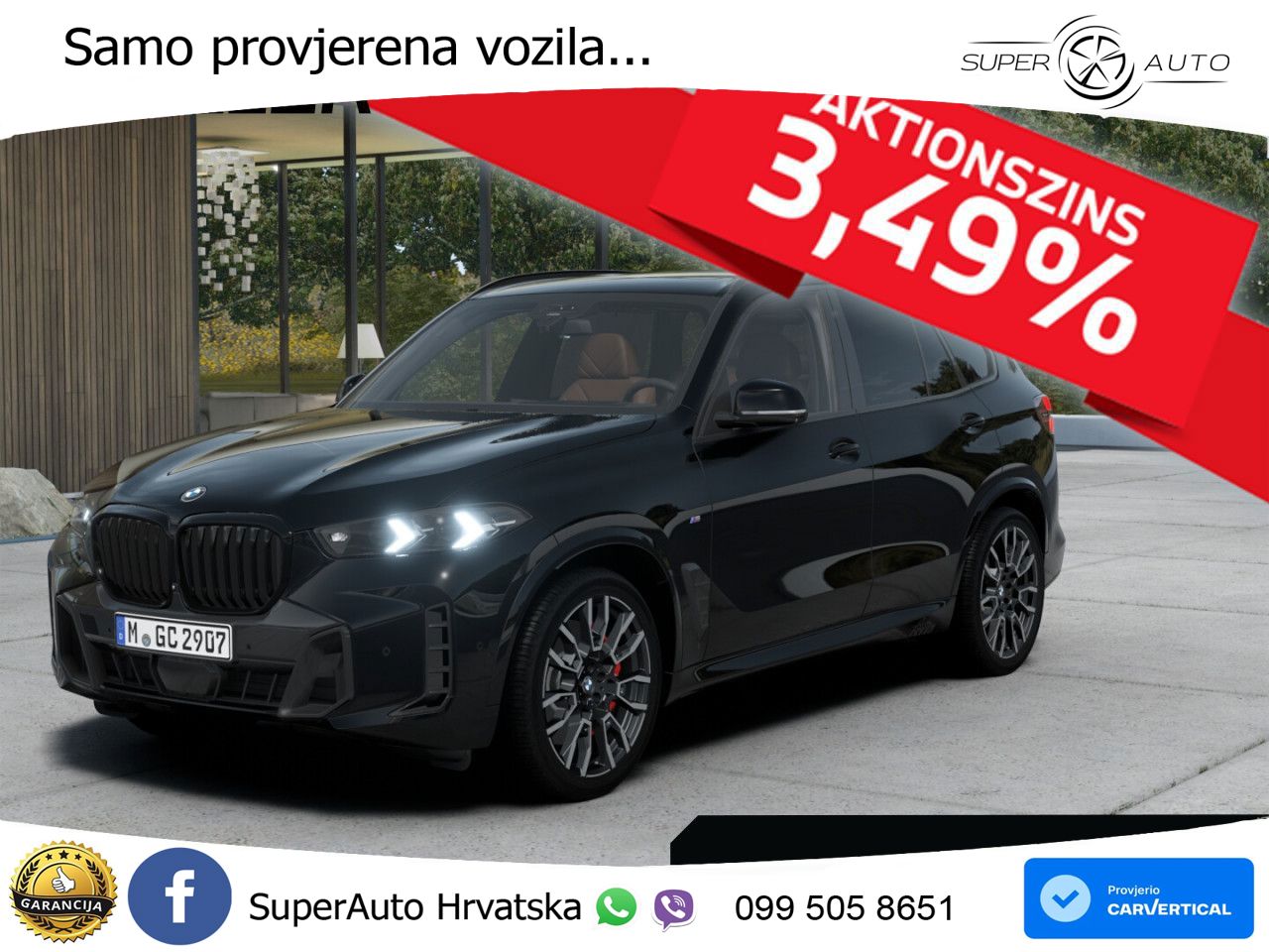 BMW X5 30d (298 KS) xDrive Steptronic ZRAČNI+ACC+GR SJED+KAM+PANO
