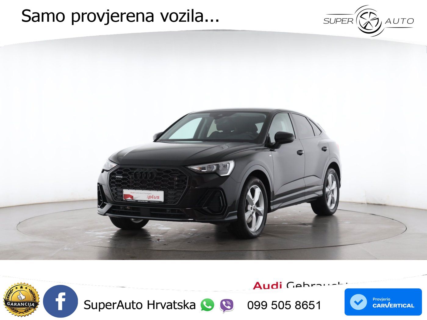 Audi Q3 Sportback 40 TDI (200 KS) quattro S tronic S line LED+GR SJED+ACC