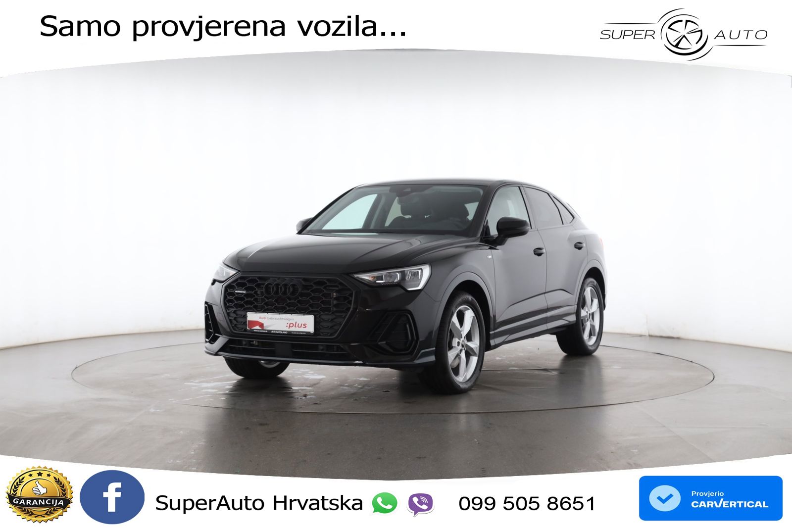Audi Q3 Sportback 40 TDI (200 KS) quattro S tronic S line LED+GR SJED+ACC