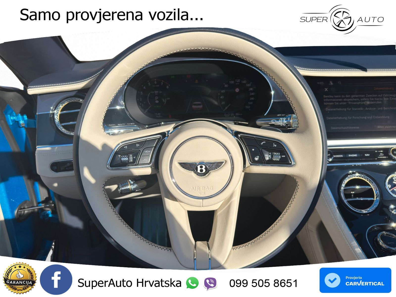 Bentley Continental GTC IV 4.0 V8 TFSi (782 KS) AWD DCT ZRAČNI+ACC+GR SJED+360