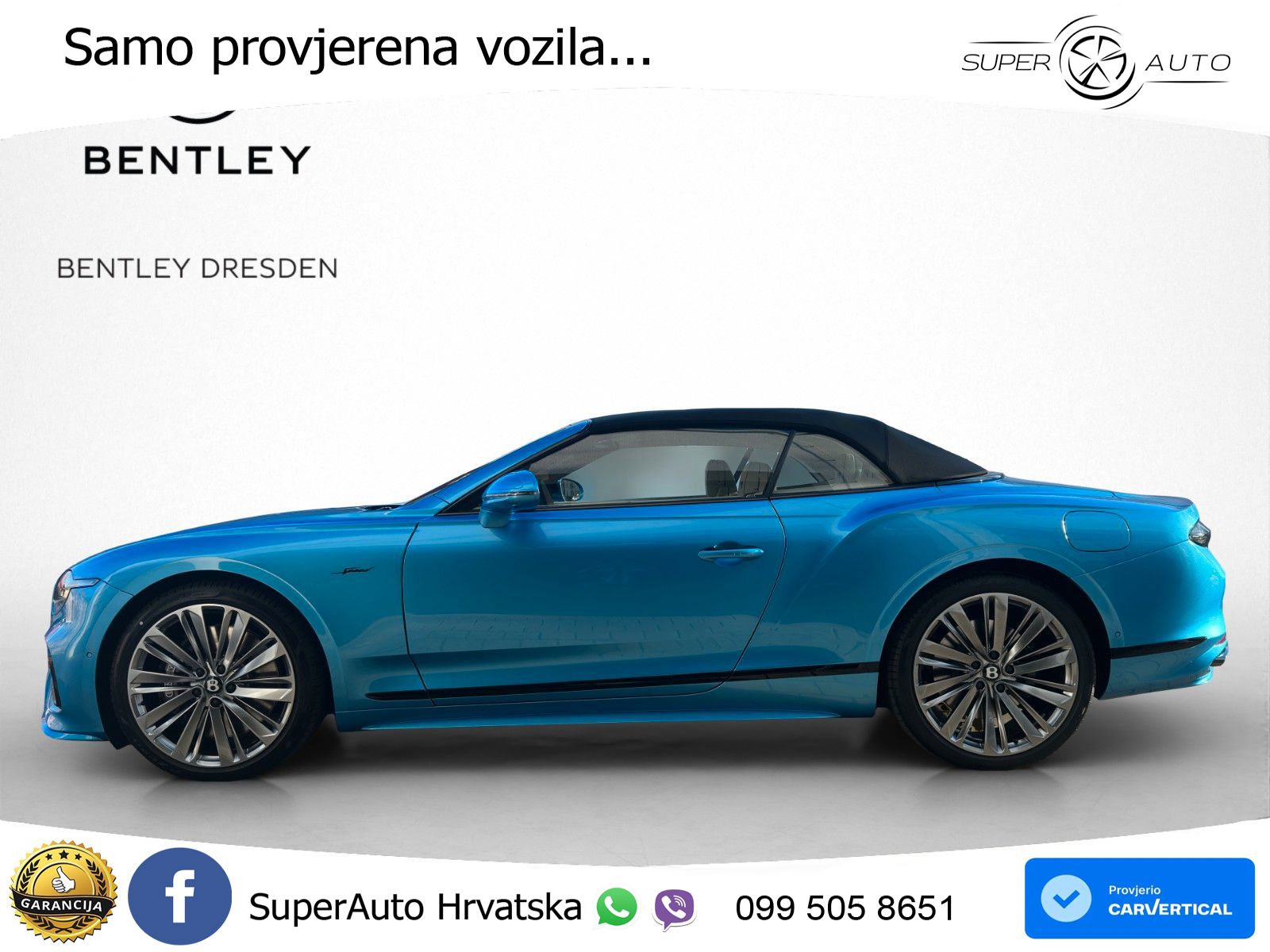 Bentley Continental GTC IV 4.0 V8 TFSi (782 KS) AWD DCT ZRAČNI+ACC+GR SJED+360