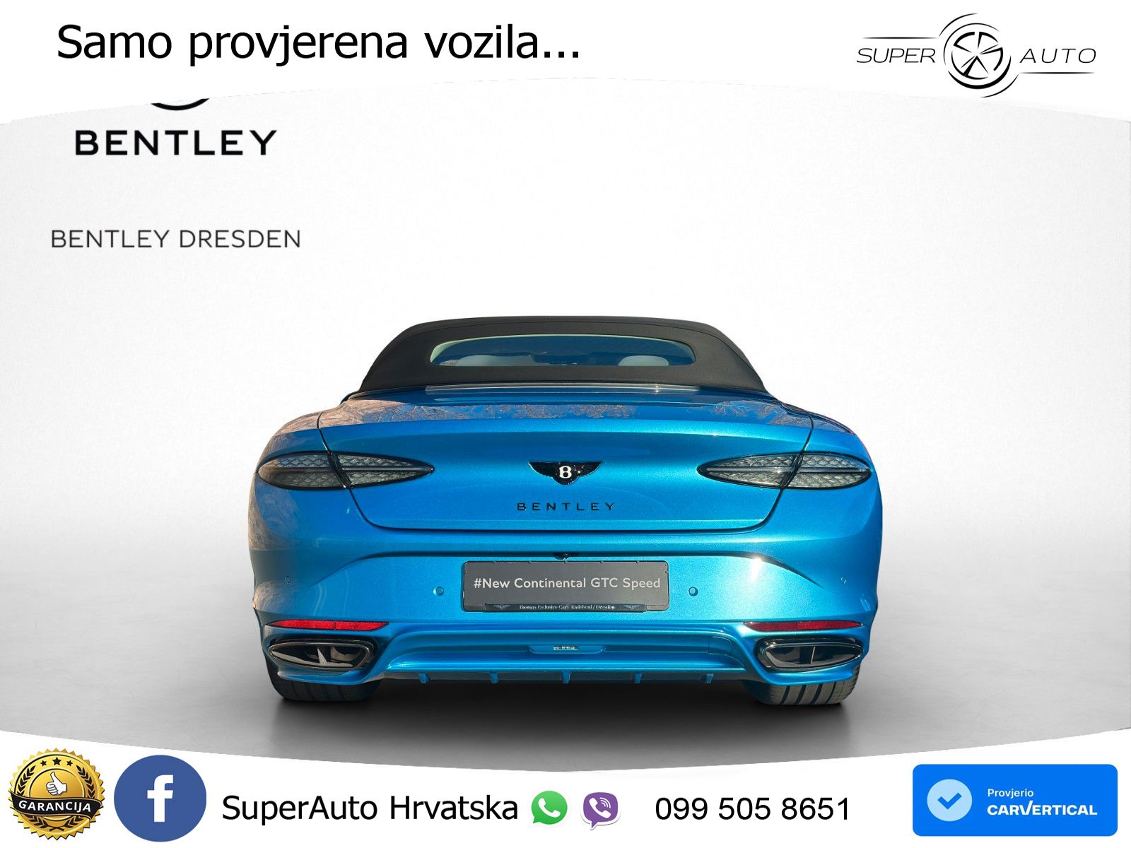 Bentley Continental GTC IV 4.0 V8 TFSi (782 KS) AWD DCT ZRAČNI+ACC+GR SJED+360