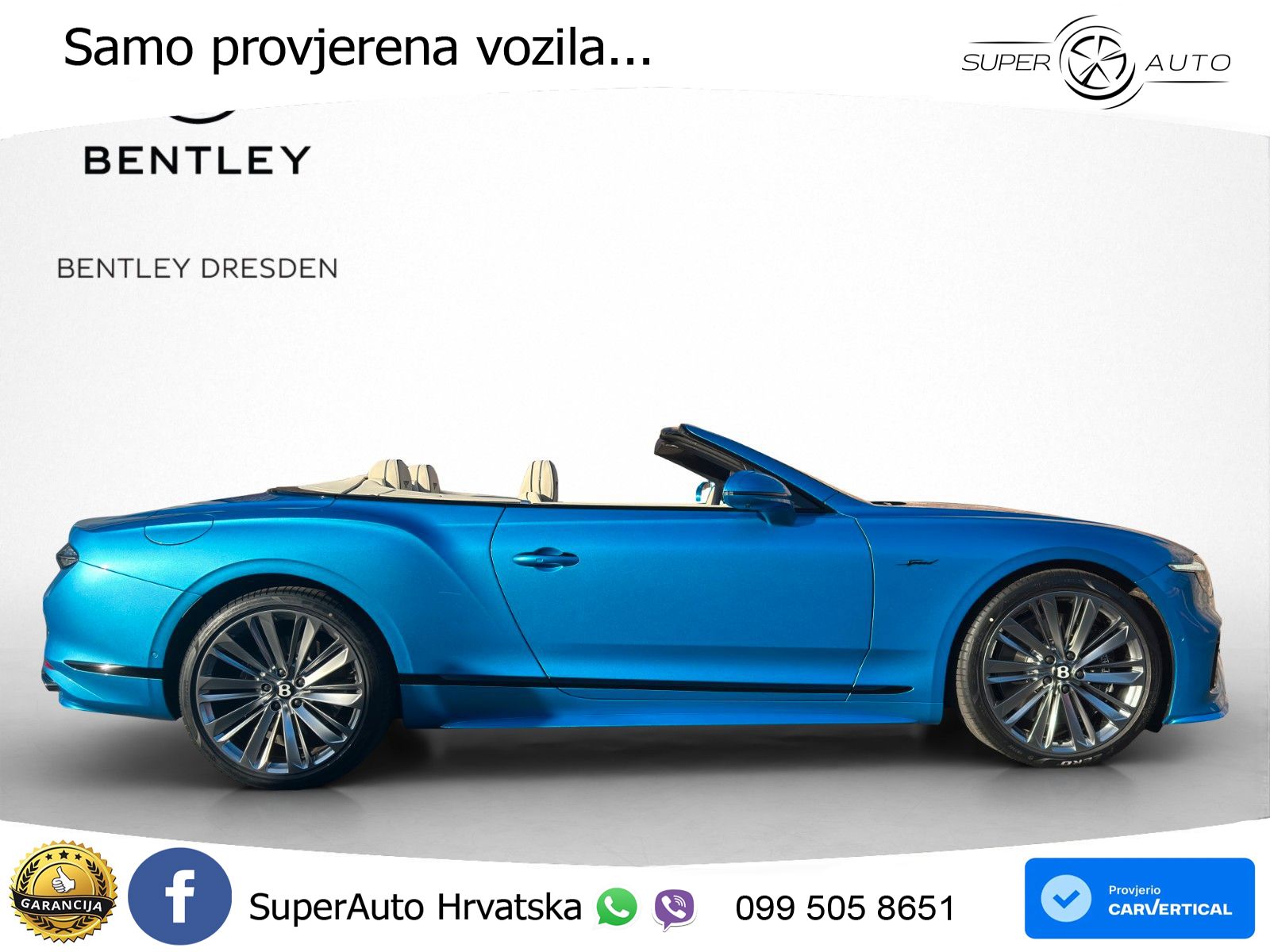 Bentley Continental GTC IV 4.0 V8 TFSi (782 KS) AWD DCT ZRAČNI+ACC+GR SJED+360