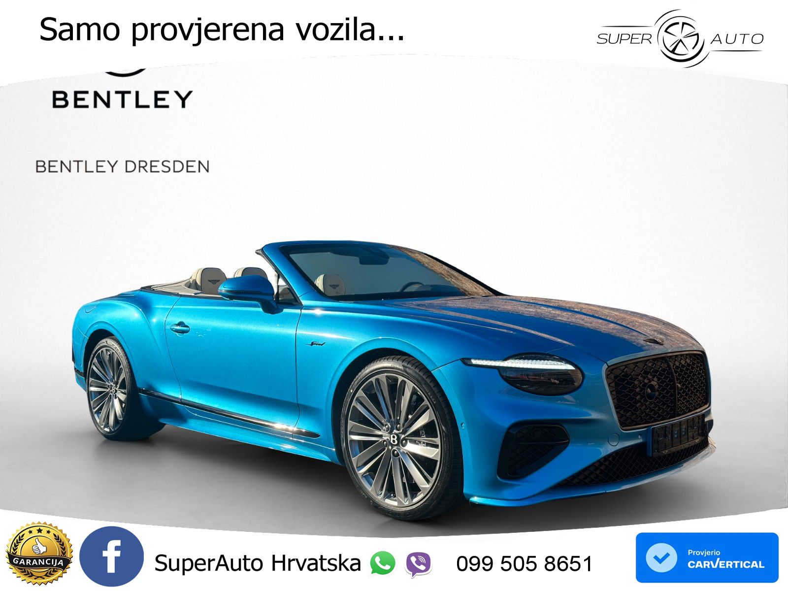 Bentley Continental GTC IV 4.0 V8 TFSi (782 KS) AWD DCT ZRAČNI+ACC+GR SJED+360