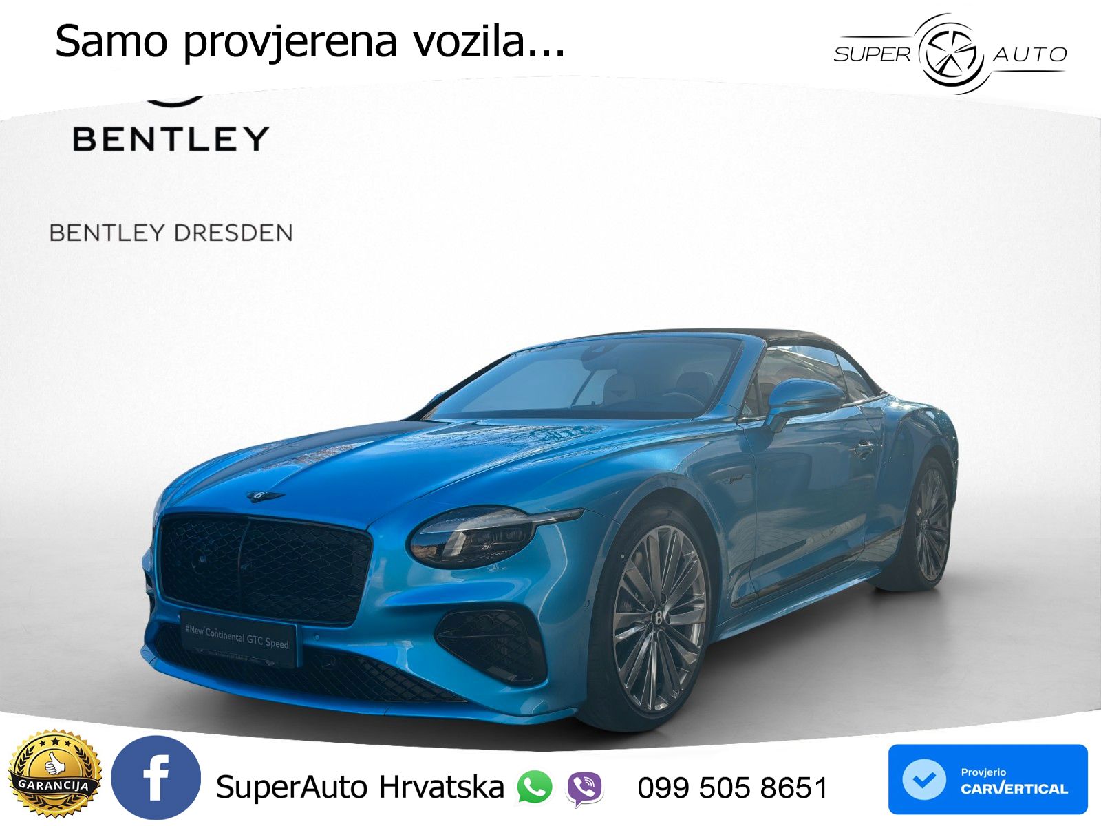 Bentley Continental GTC IV 4.0 V8 TFSi (782 KS) AWD DCT ZRAČNI+ACC+GR SJED+360