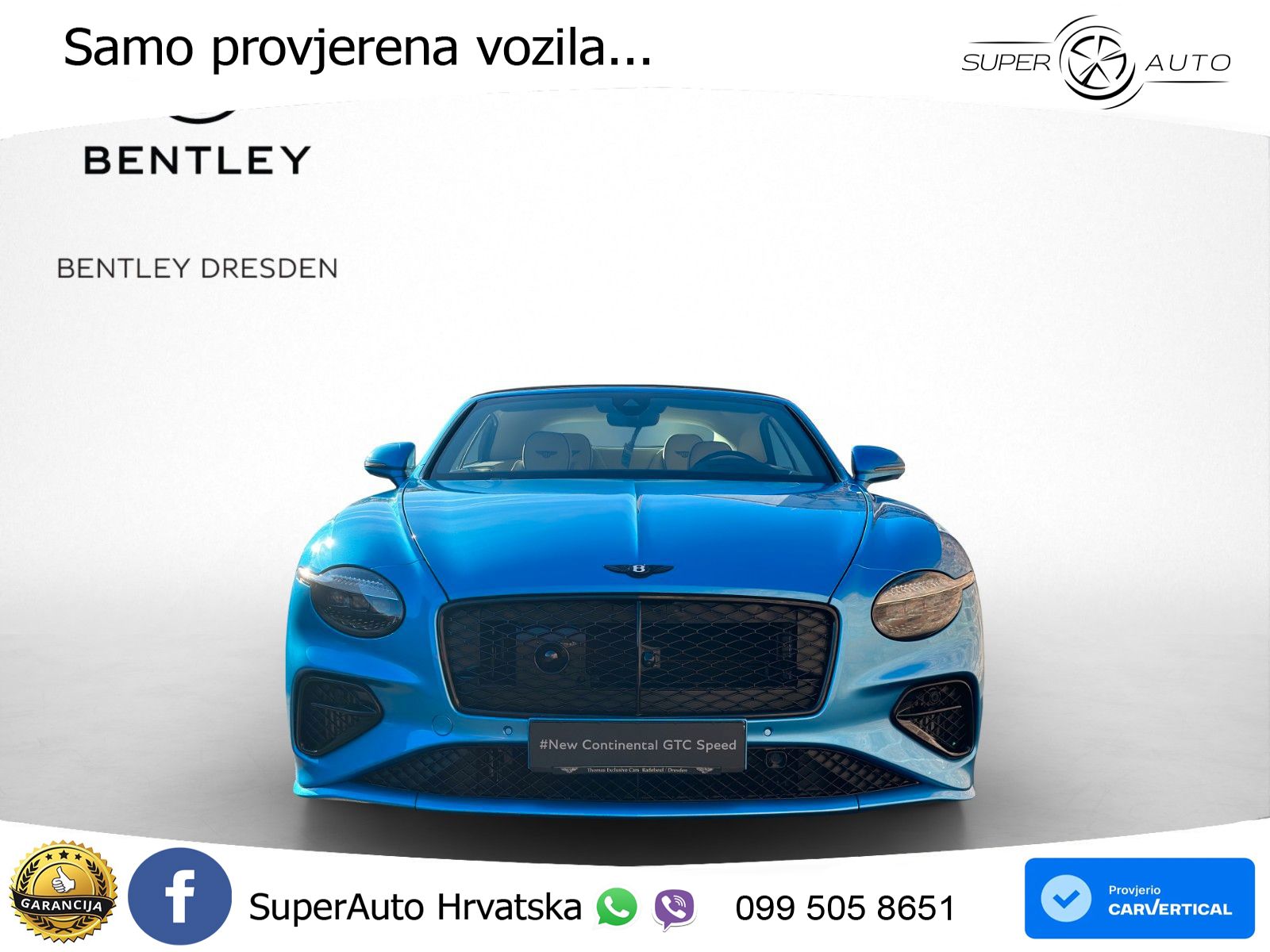 Bentley Continental GTC IV 4.0 V8 TFSi (782 KS) AWD DCT ZRAČNI+ACC+GR SJED+360
