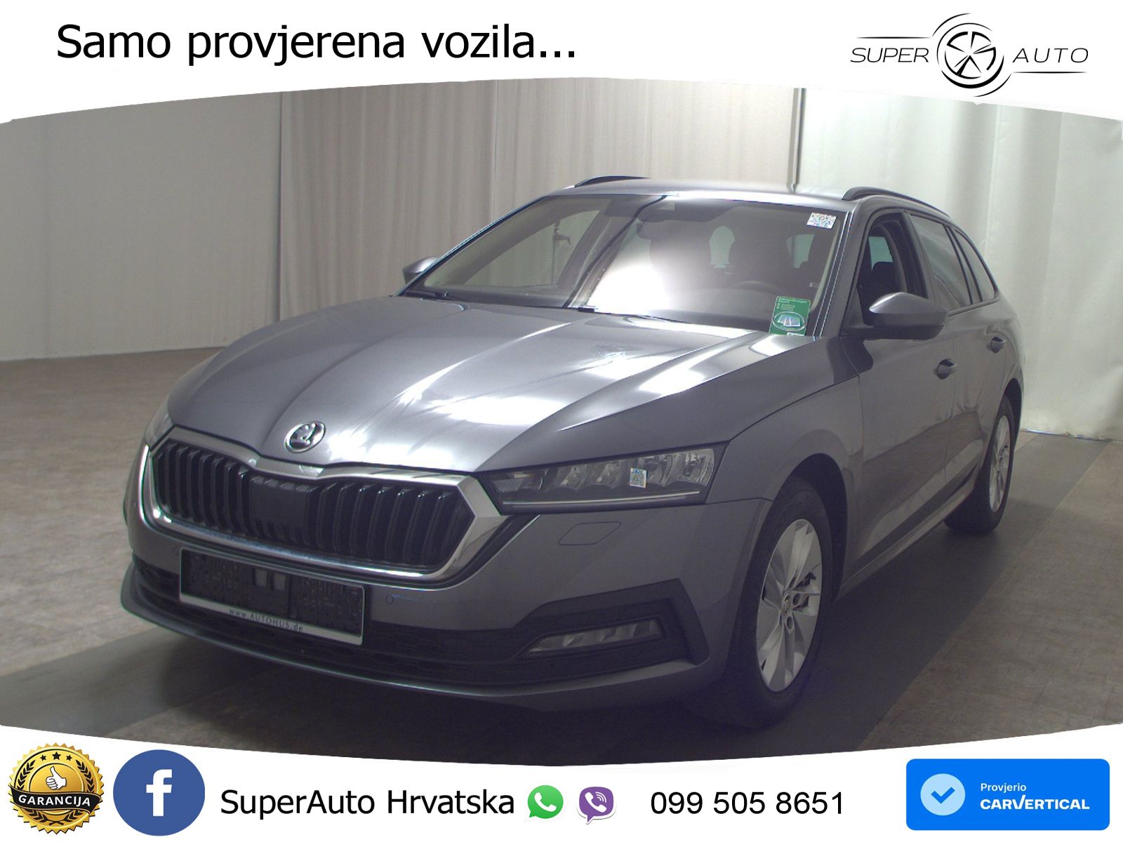 Škoda Octavia Combi 2.0 TDI (150 KS) DSG LED+GR SJED+ACC