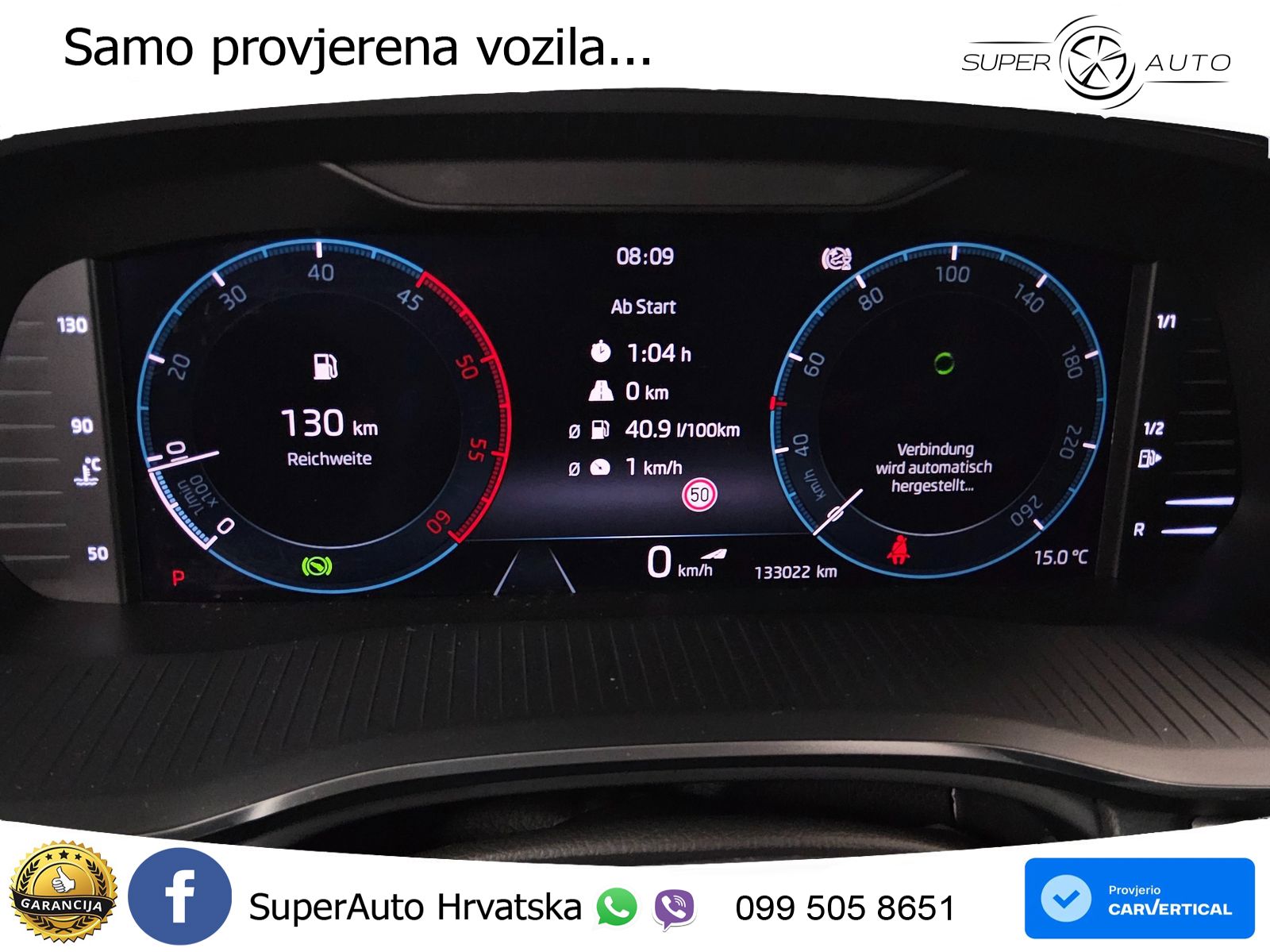 Škoda Octavia Combi 2.0 TDI (150 KS) DSG LED+GR SJED+ACC