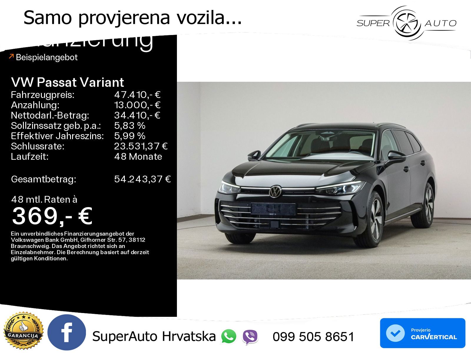 Volkswagen Passat Variant 1.5 eTSI (150 KS) DSG Business MATRIX+GR SJED+KAM