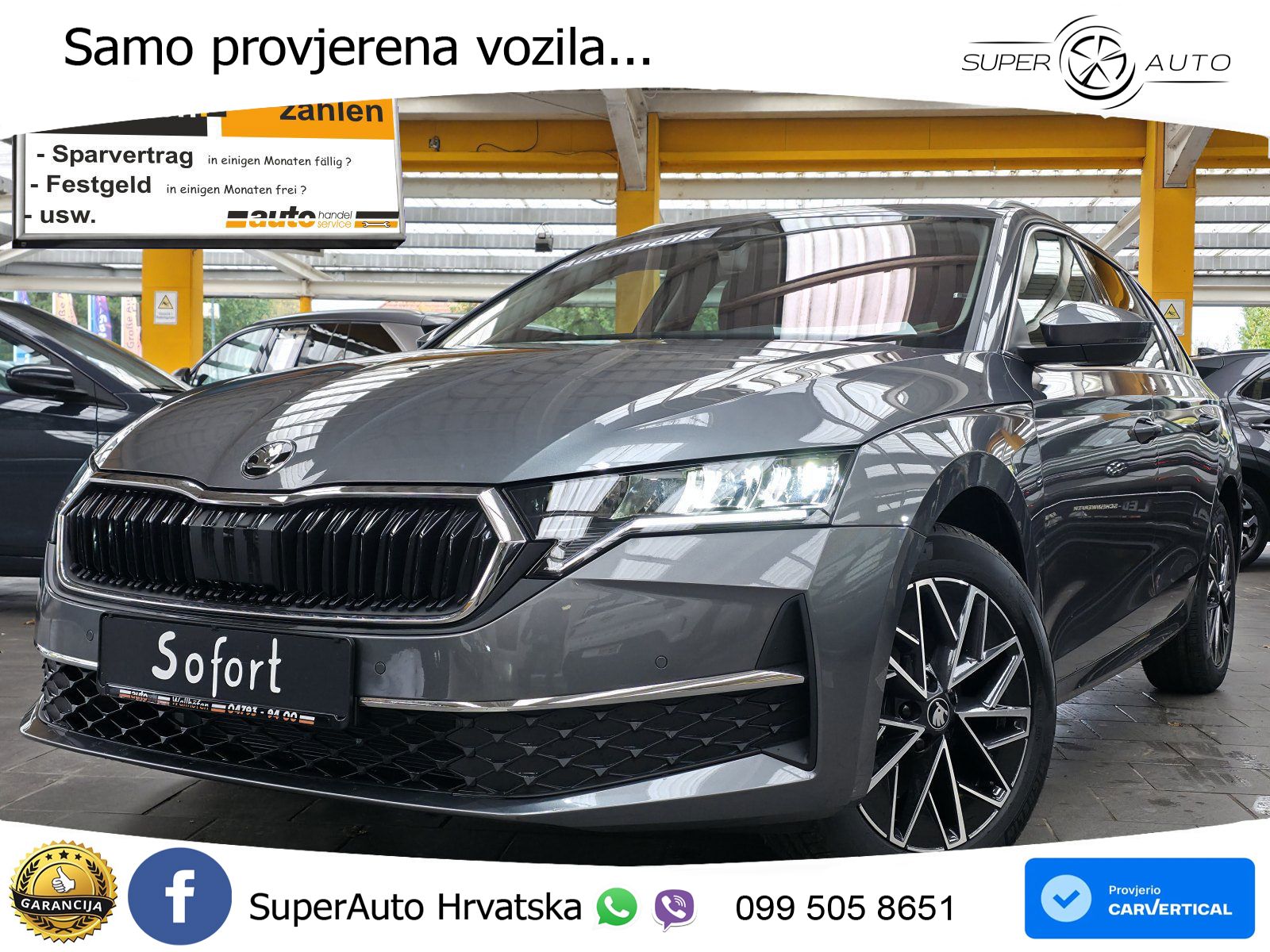 Škoda Octavia Combi 2.0 TDI (150 KS) DSG Selection LED+GR SJED+ACC