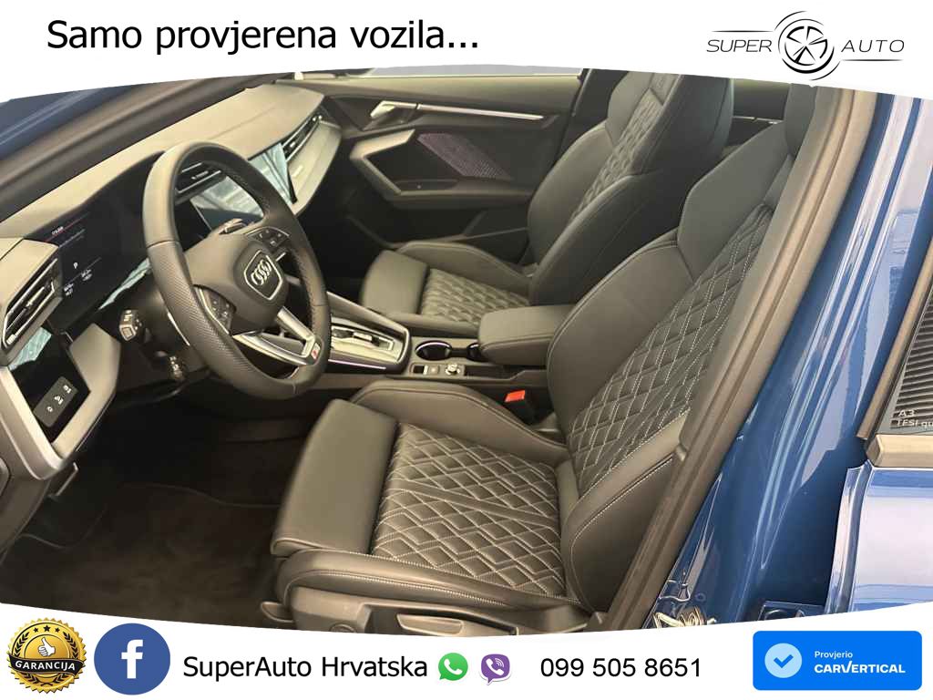 Audi A3 Limuzina 40 TFSI (204 KS) quattro S tronic 2x S line LED+GR SJED+ACC