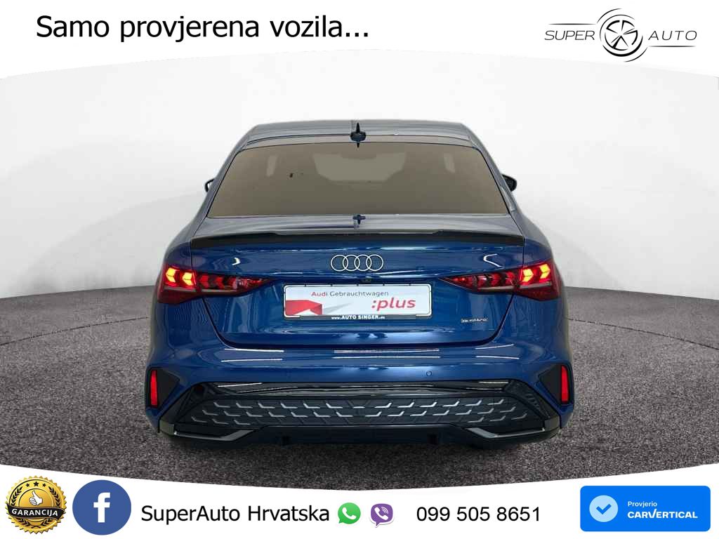 Audi A3 Limuzina 40 TFSI (204 KS) quattro S tronic 2x S line LED+GR SJED+ACC