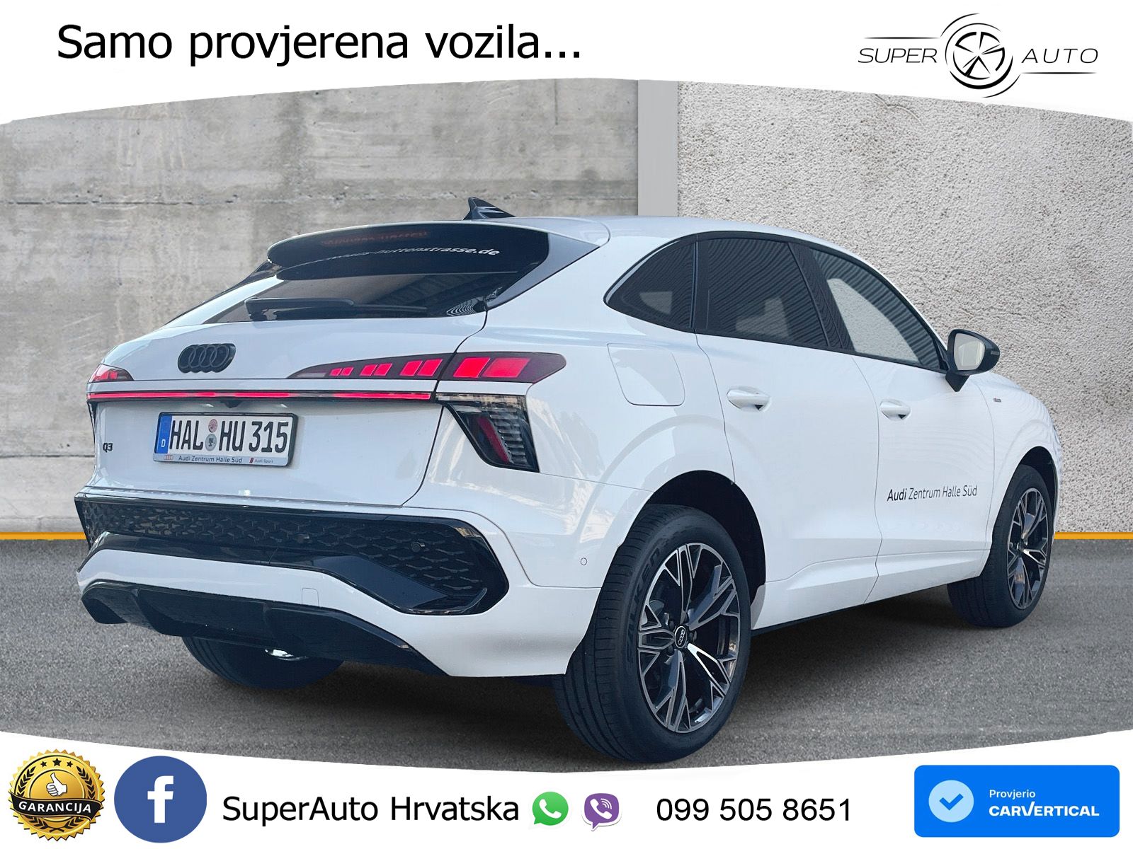 Audi Q3 Sportback 2.0 TDI (150 KS) S tronic S line LED+GR SJED+ACC