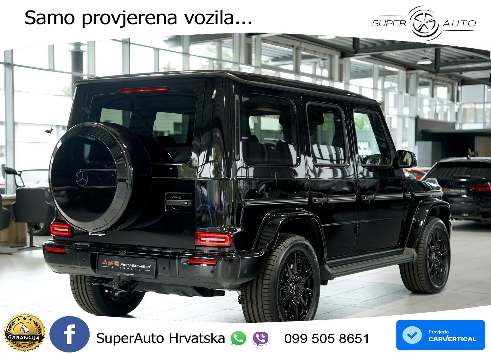 Mercedes G 450d Long (367 KS) 4MATIC 9G-TRONIC Manufaktur LED+GR SJED+ACC