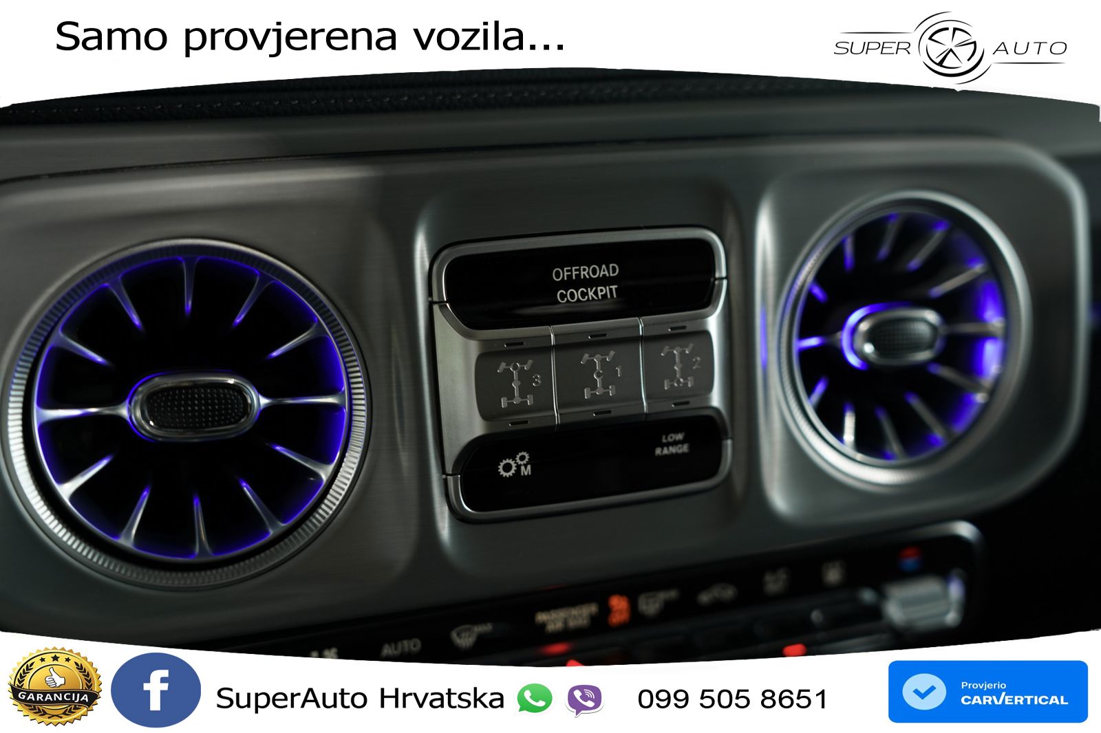 Mercedes G 450d Long (367 KS) 4MATIC 9G-TRONIC Manufaktur LED+GR SJED+ACC