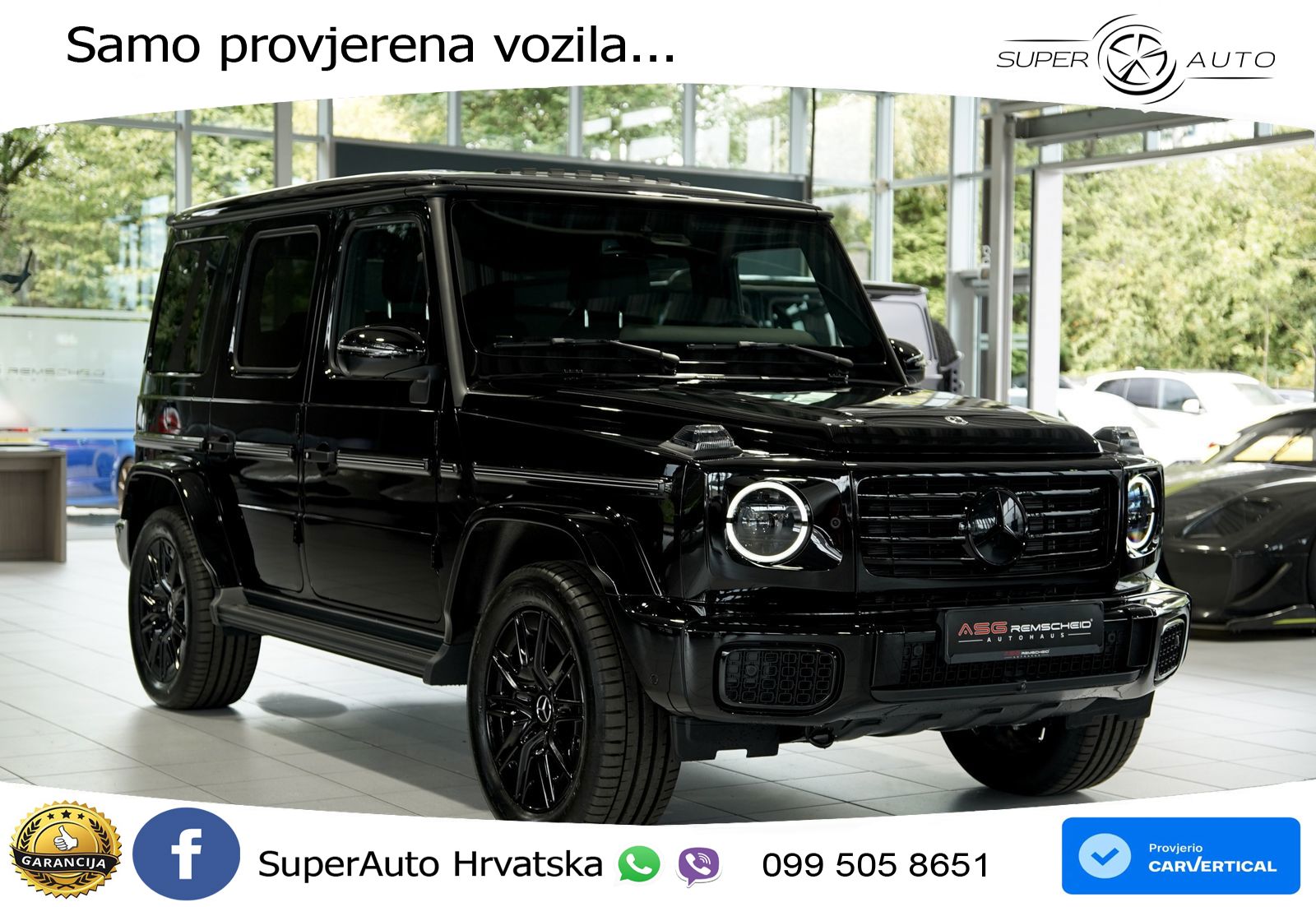 Mercedes G 450d Long (367 KS) 4MATIC 9G-TRONIC Manufaktur LED+GR SJED+ACC