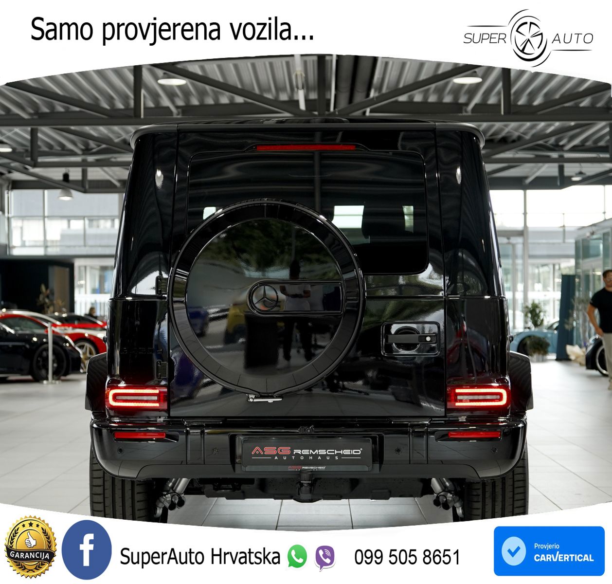 Mercedes G 450d Long (367 KS) 4MATIC 9G-TRONIC Manufaktur LED+GR SJED+ACC