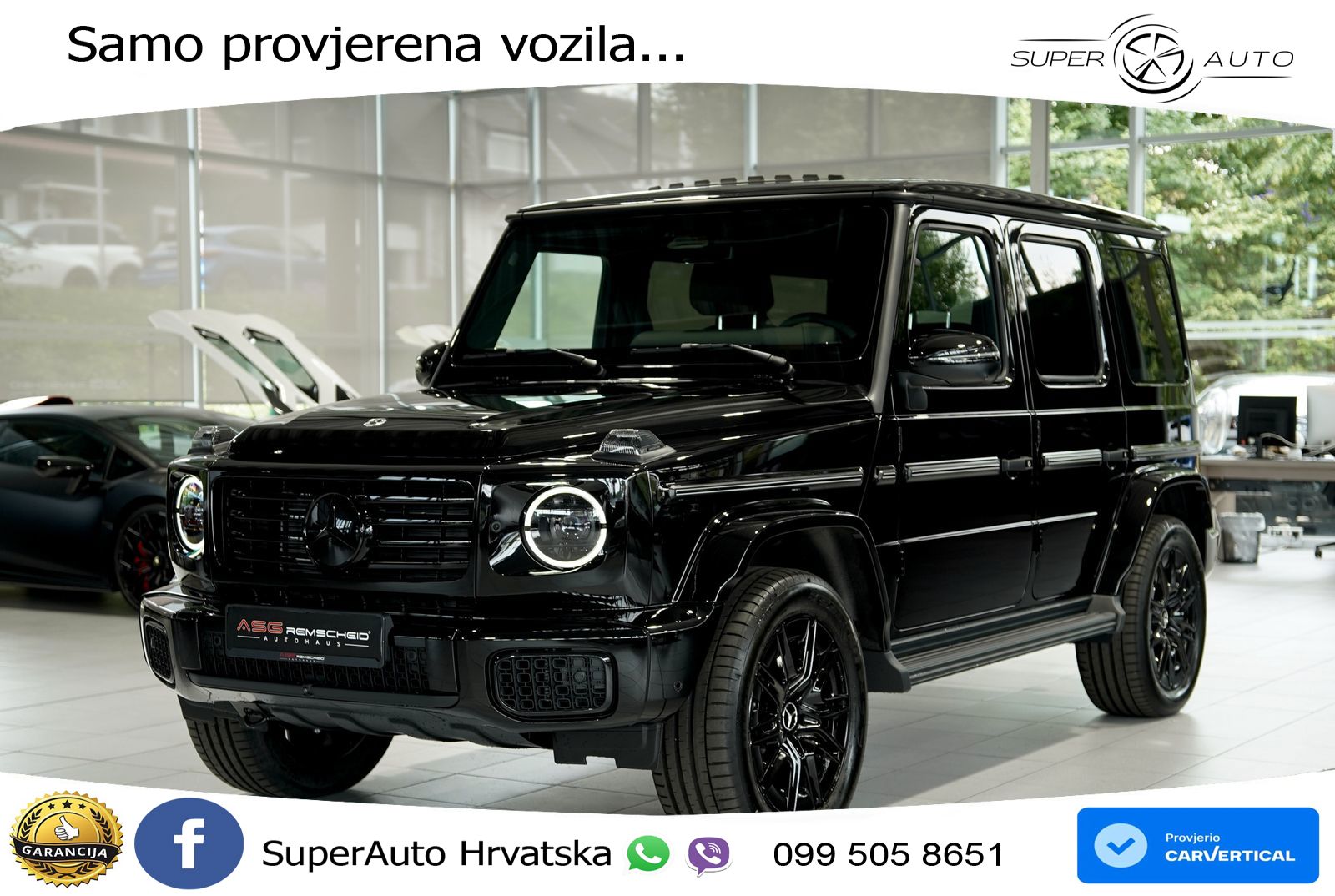 Mercedes G 450d Long (367 KS) 4MATIC 9G-TRONIC Manufaktur LED+GR SJED+ACC