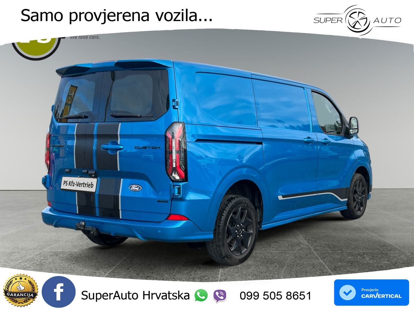 Ford Transit Custom Kasten 320 L1 Sport AWD 4x4 Navi 170 KS