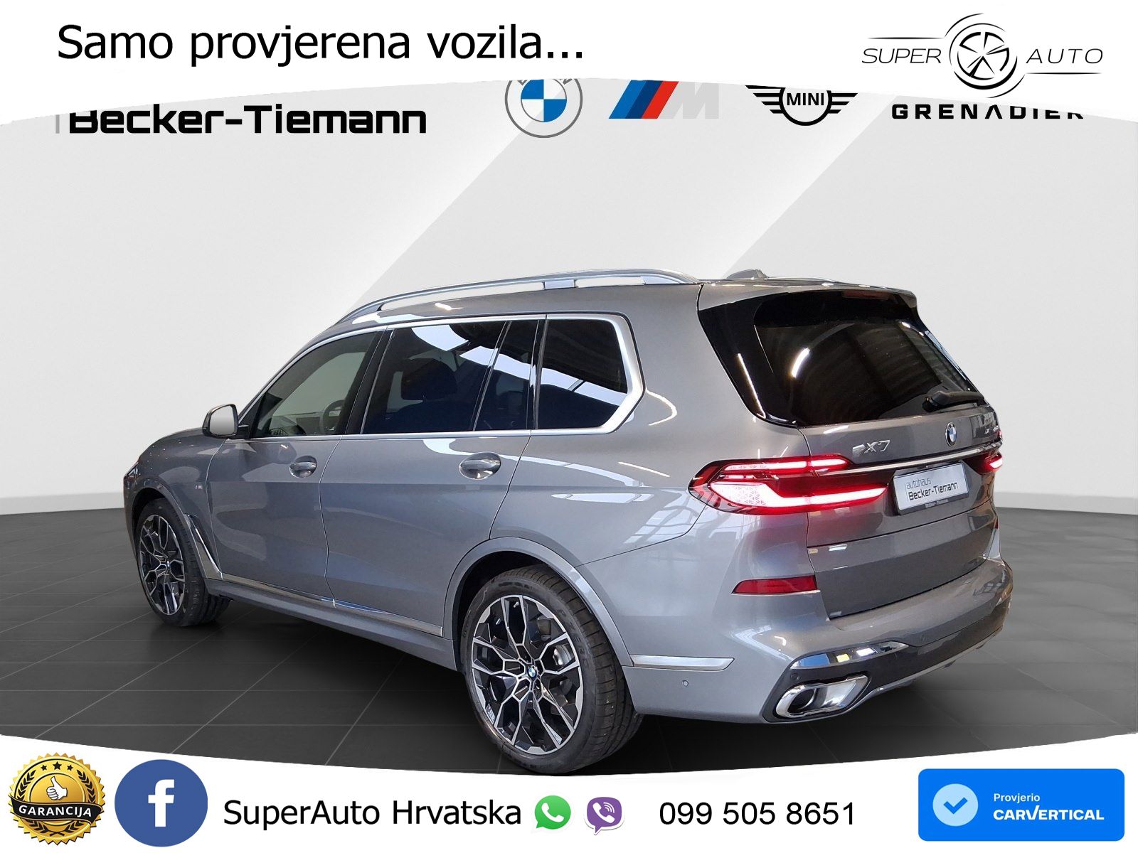 BMW X7 40d (352 KS) xDrive Steptronic ZRAČNI+ACC+GR SJED+KAM+PANO