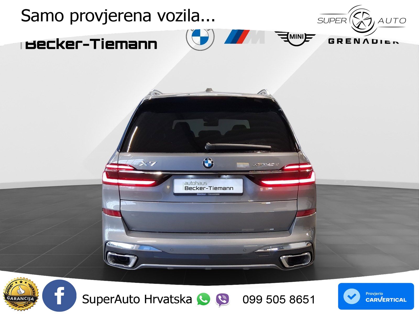 BMW X7 40d (352 KS) xDrive Steptronic ZRAČNI+ACC+GR SJED+KAM+PANO