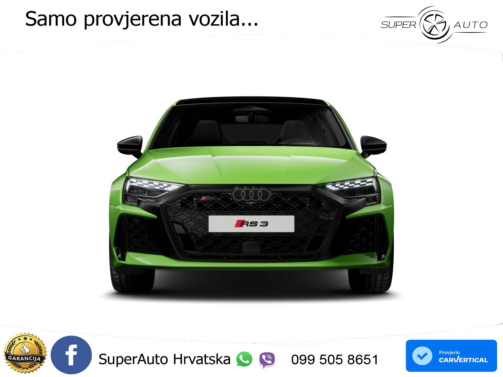 Audi RS3 Sportback 2.5 TFSI (400 KS) quattro S tronic LED+GR SJED+ACC