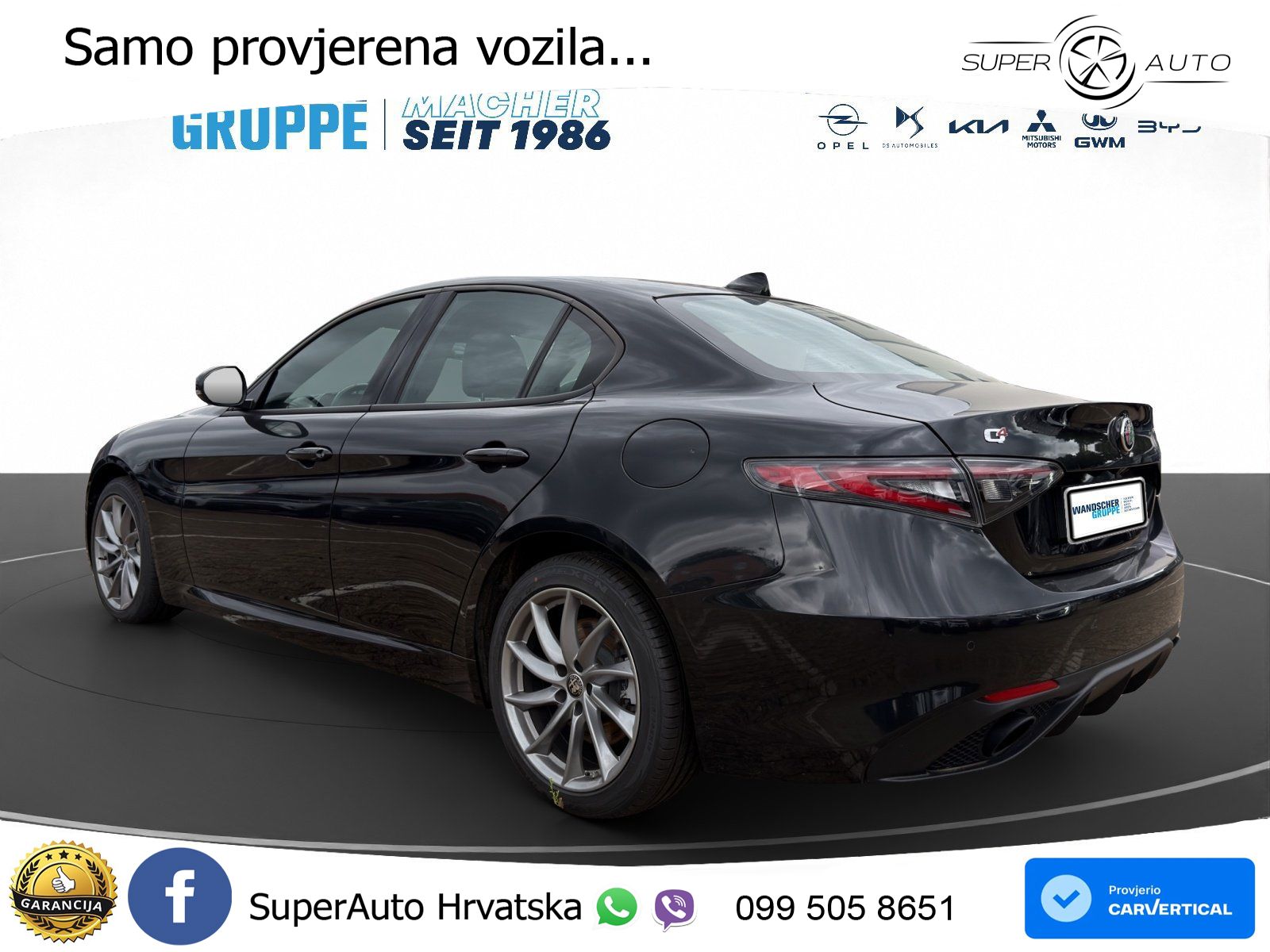 Alfa Romeo Giulia 2.2 MultiJet II (210 KS) Q4 Automatic LED+GR SJED+ACC