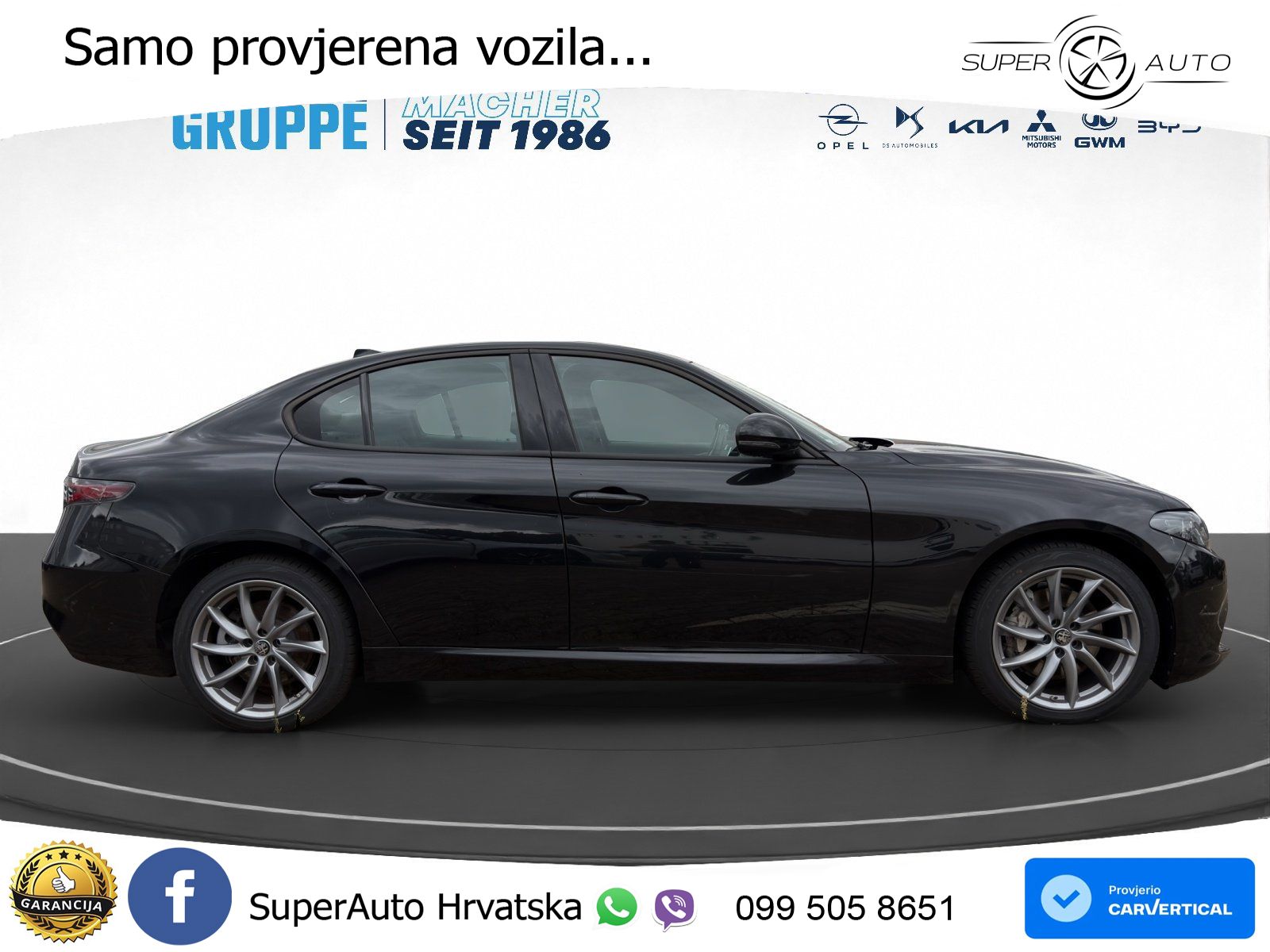 Alfa Romeo Giulia 2.2 MultiJet II (210 KS) Q4 Automatic LED+GR SJED+ACC