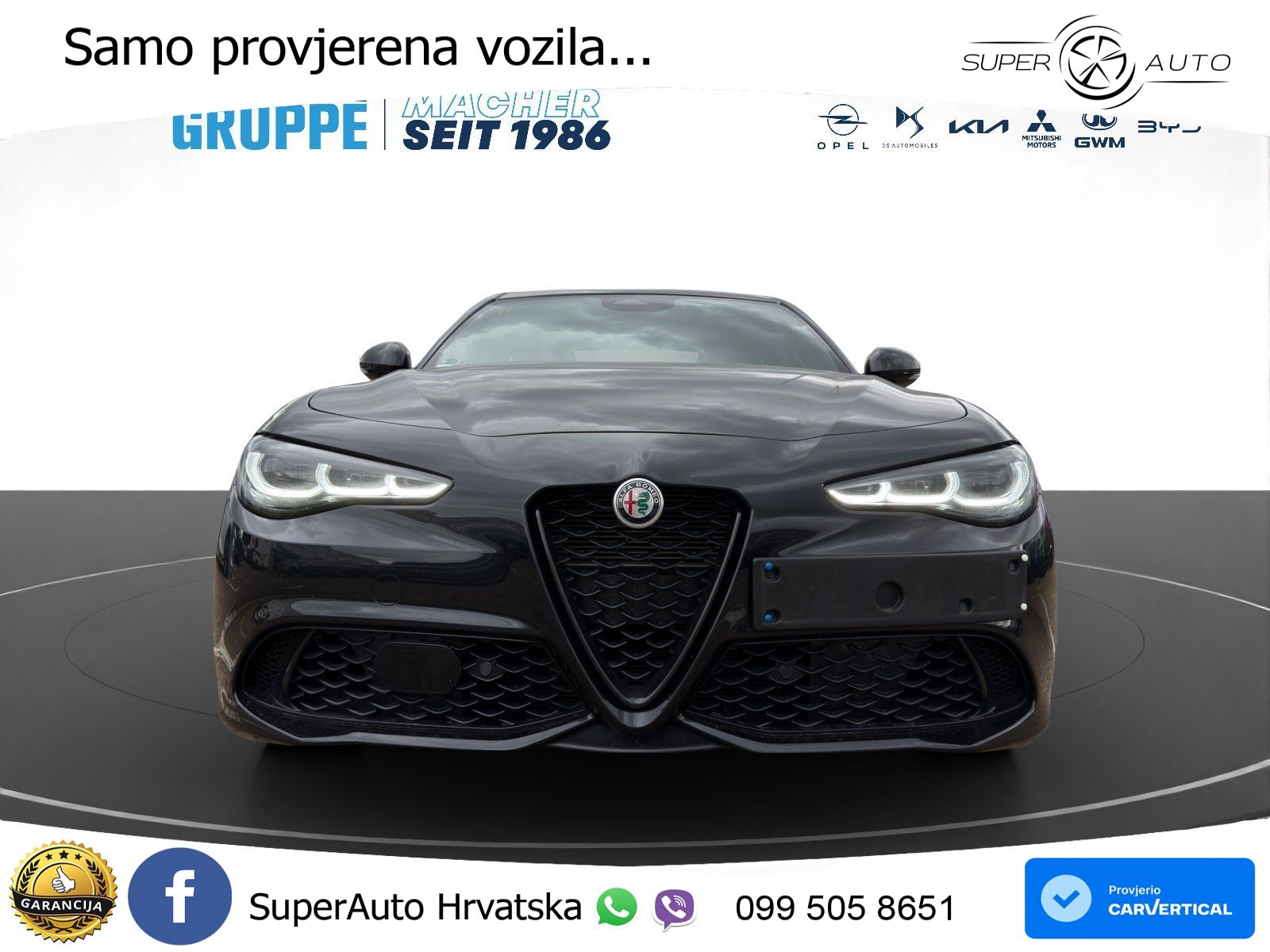 Alfa Romeo Giulia 2.2 MultiJet II (210 KS) Q4 Automatic LED+GR SJED+ACC