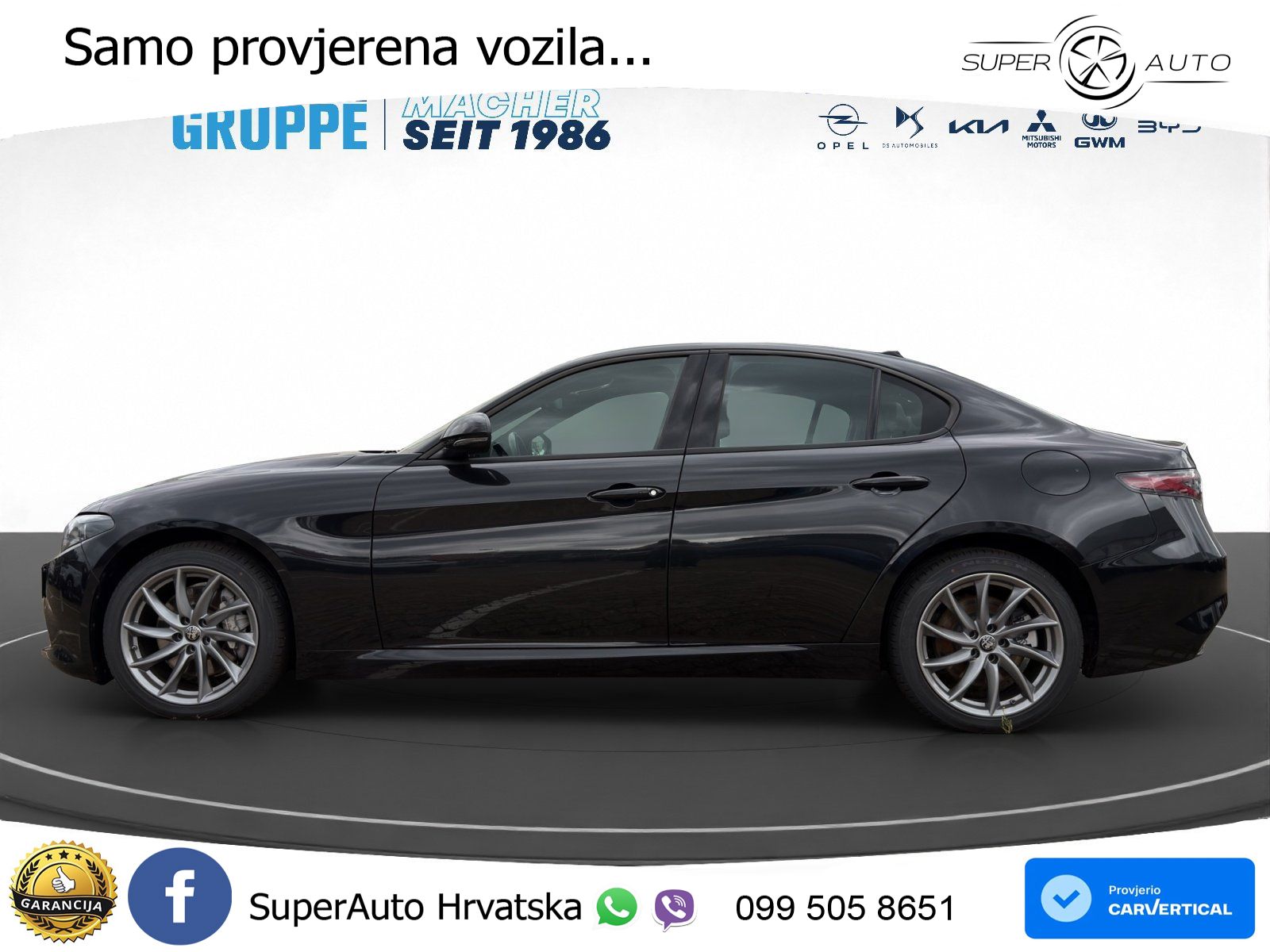 Alfa Romeo Giulia 2.2 MultiJet II (210 KS) Q4 Automatic LED+GR SJED+ACC
