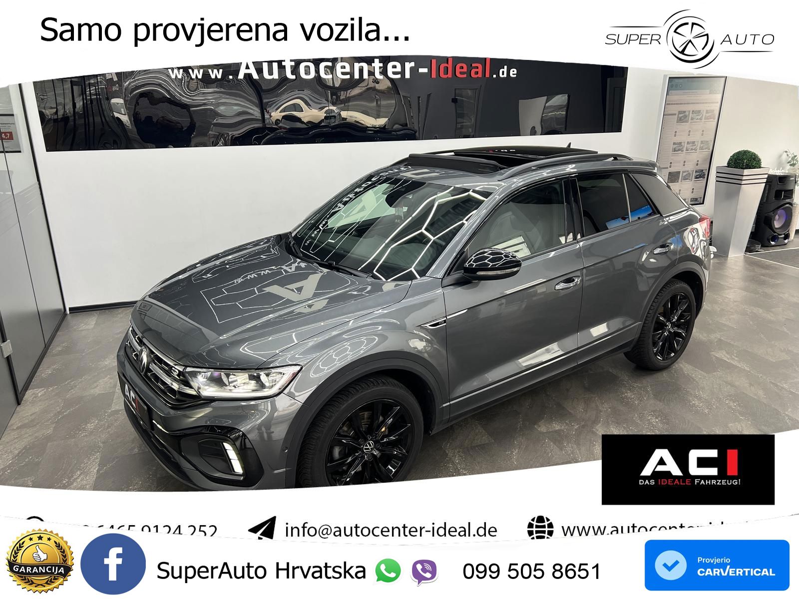 Volkswagen T-Roc 2.0 TSI (190 KS) 4M DSG R-Line MATRIX+GR SJED+KAM