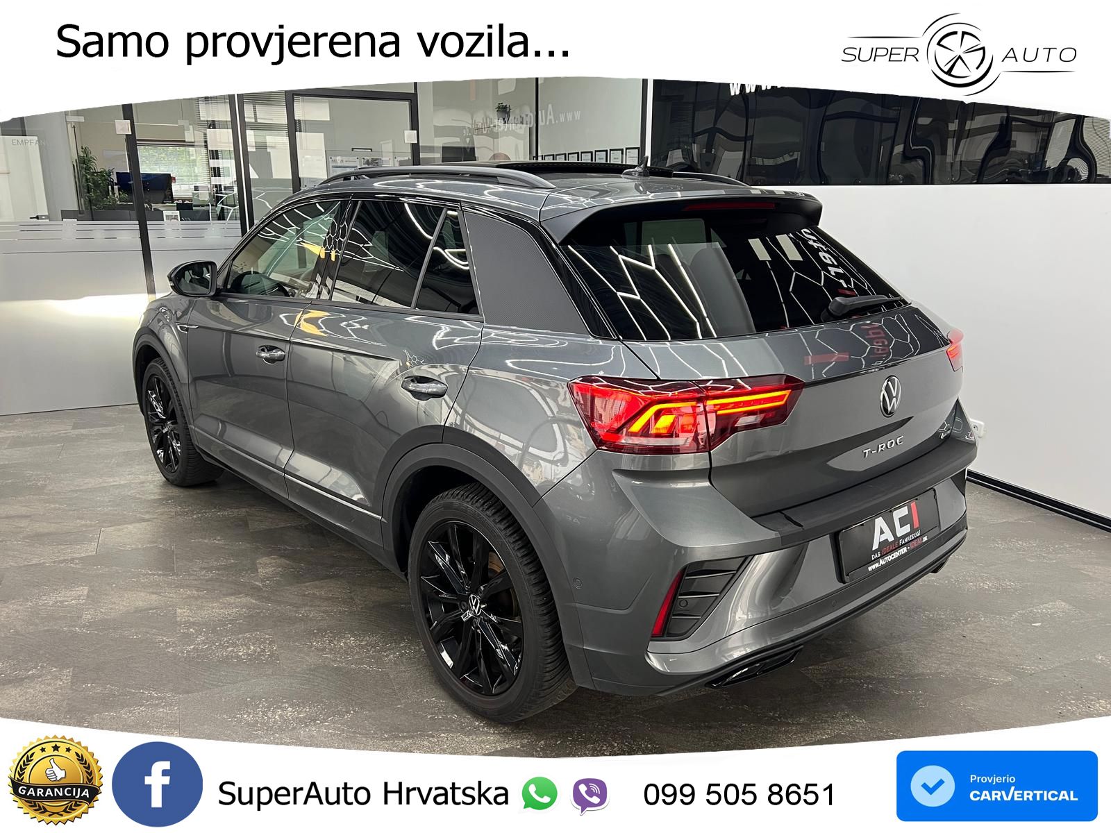 Volkswagen T-Roc 2.0 TSI (190 KS) 4M DSG R-Line MATRIX+GR SJED+KAM