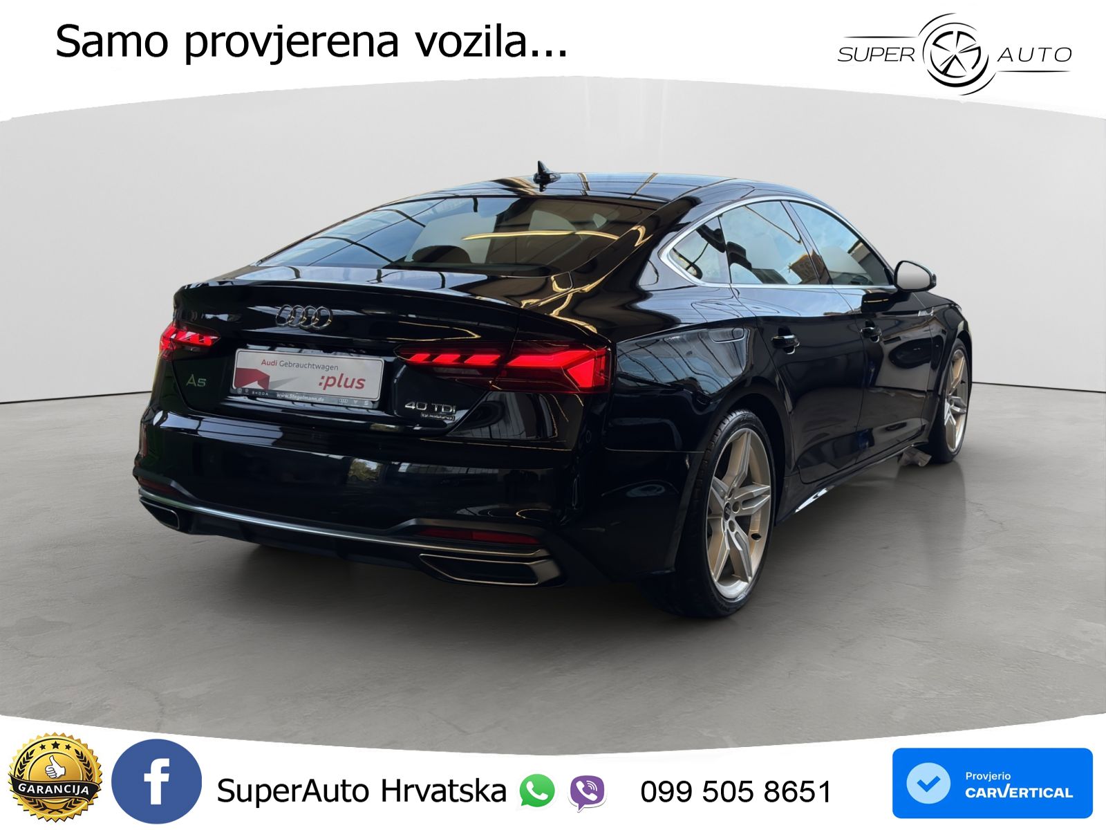 Audi A5 Sportback 40 TDI (204 KS) quattro S tronic advanced