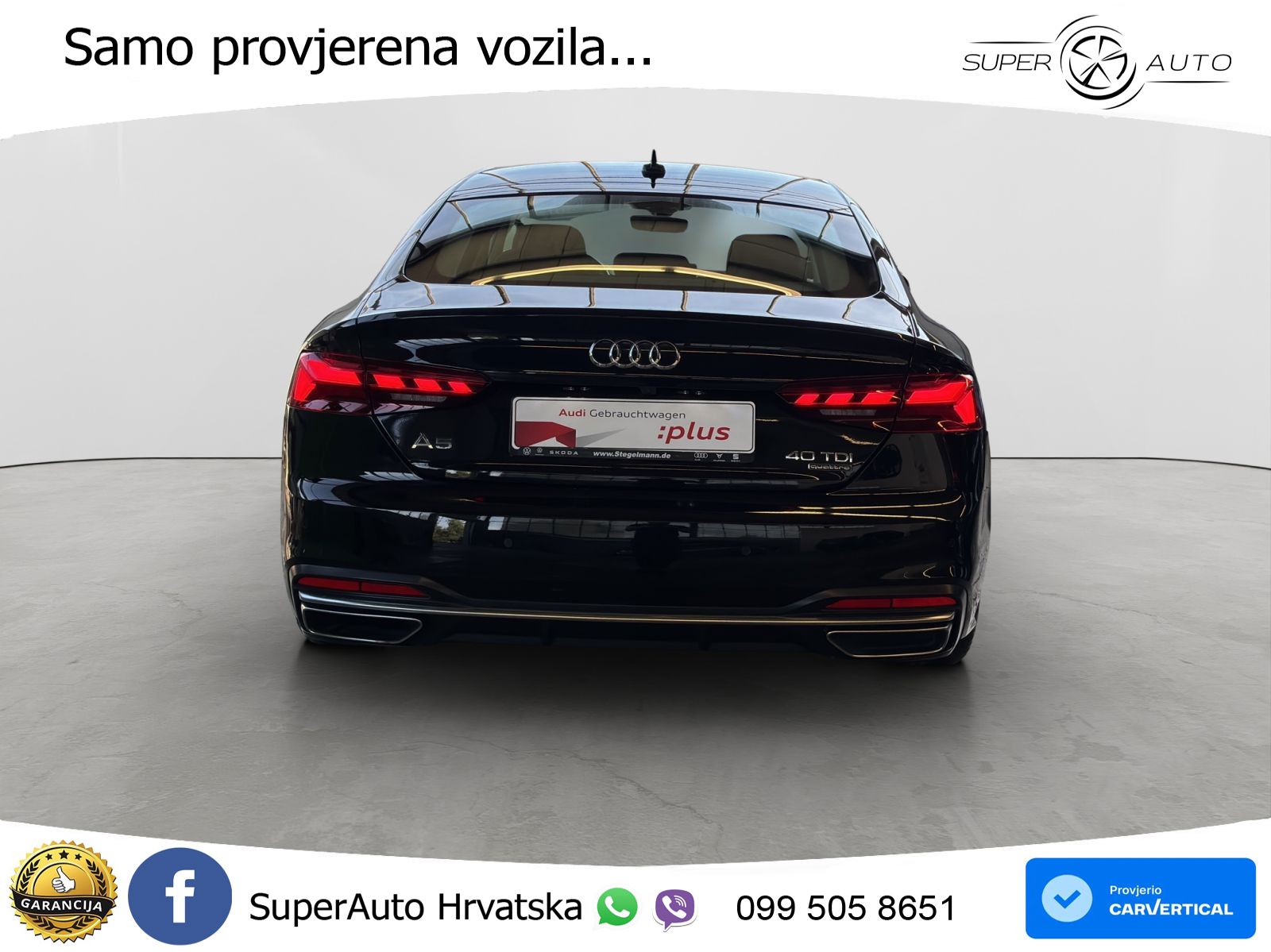 Audi A5 Sportback 40 TDI (204 KS) quattro S tronic advanced