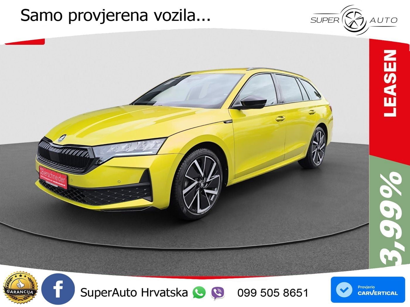 Škoda Octavia Combi 2.0 TDI (150 KS) DSG SportLine