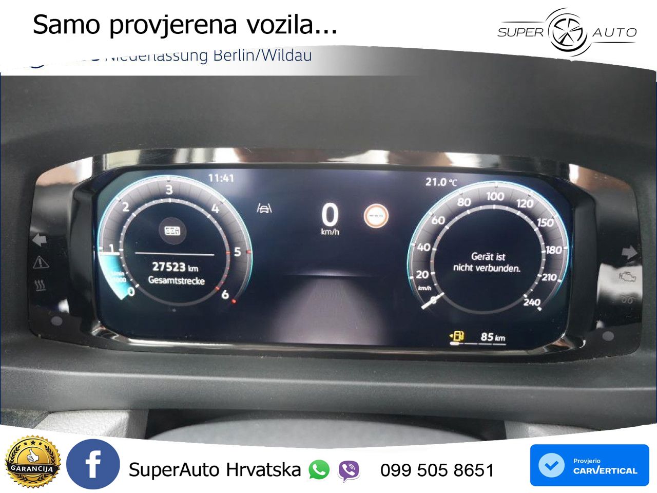 Volkswagen Crafter Kasten Lang Vorb AHK DAB GJR RFK Klima 140 KS