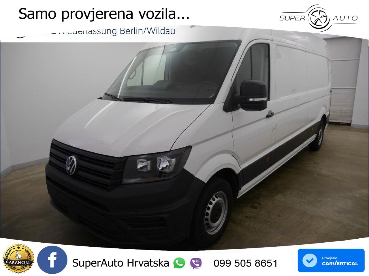 Volkswagen Crafter Kasten Lang Vorb AHK DAB GJR RFK Klima 140 KS