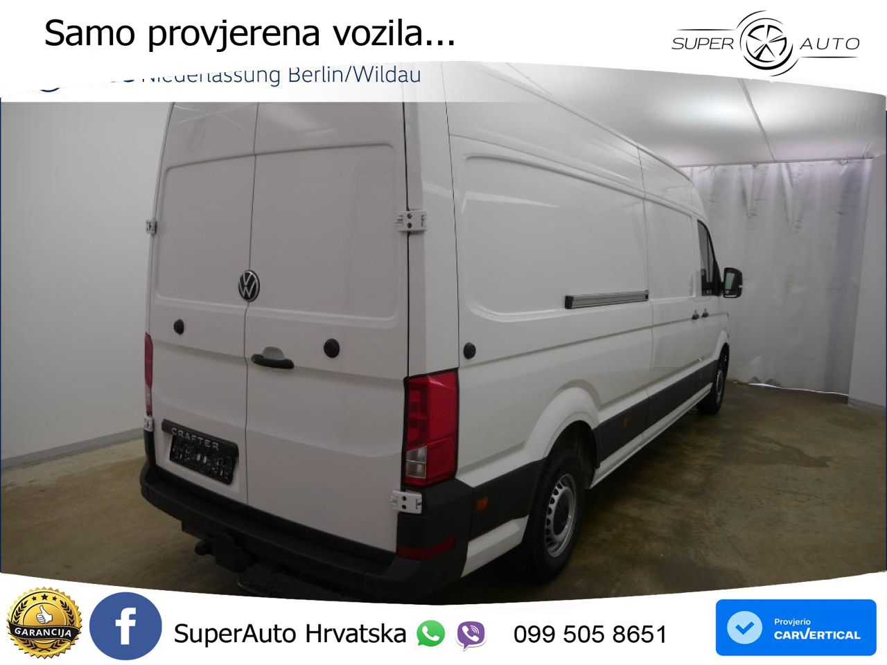 Volkswagen Crafter Kasten Lang Vorb AHK DAB GJR RFK Klima 140 KS