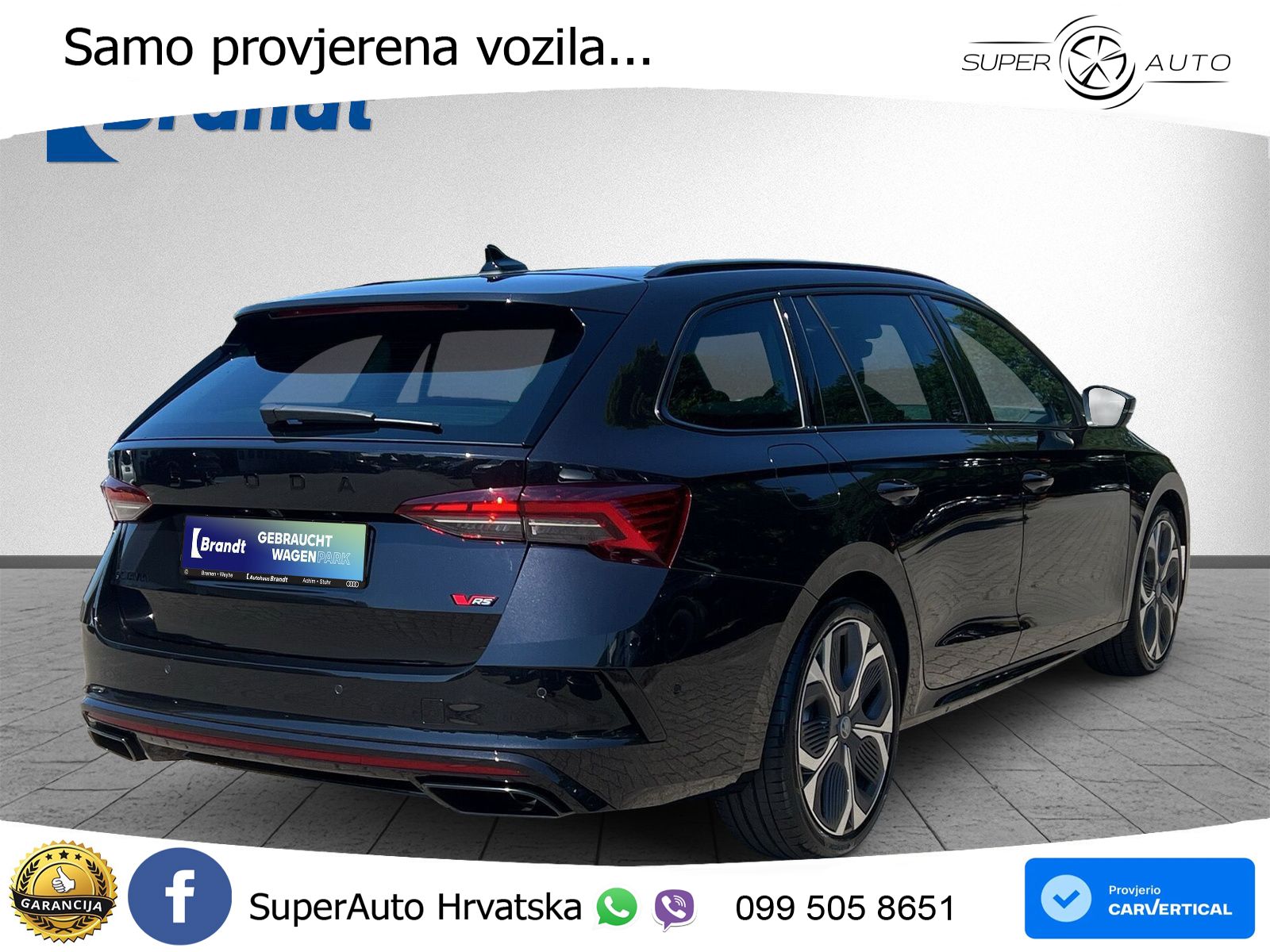 Škoda Octavia Combi RS 2.0 TSI (265 KS) DSG LED+GR SJED+ACC