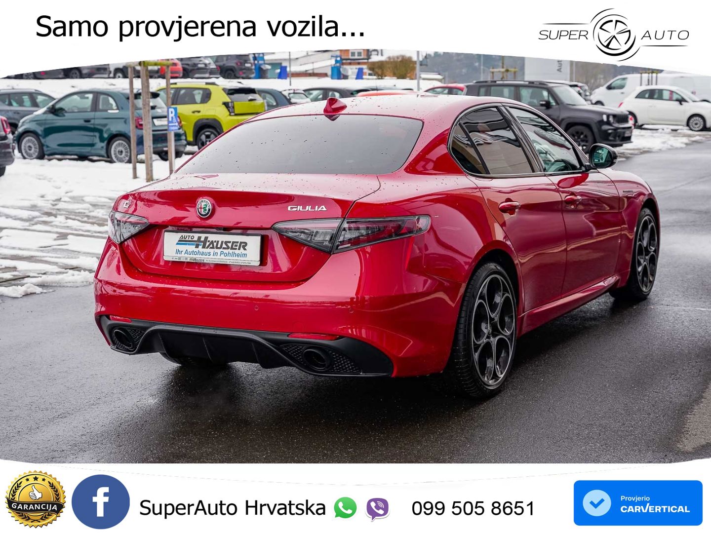 Alfa Romeo Giulia 2.0 Turbo (280 KS) AWD Automatic LED+GR SJED+ACC