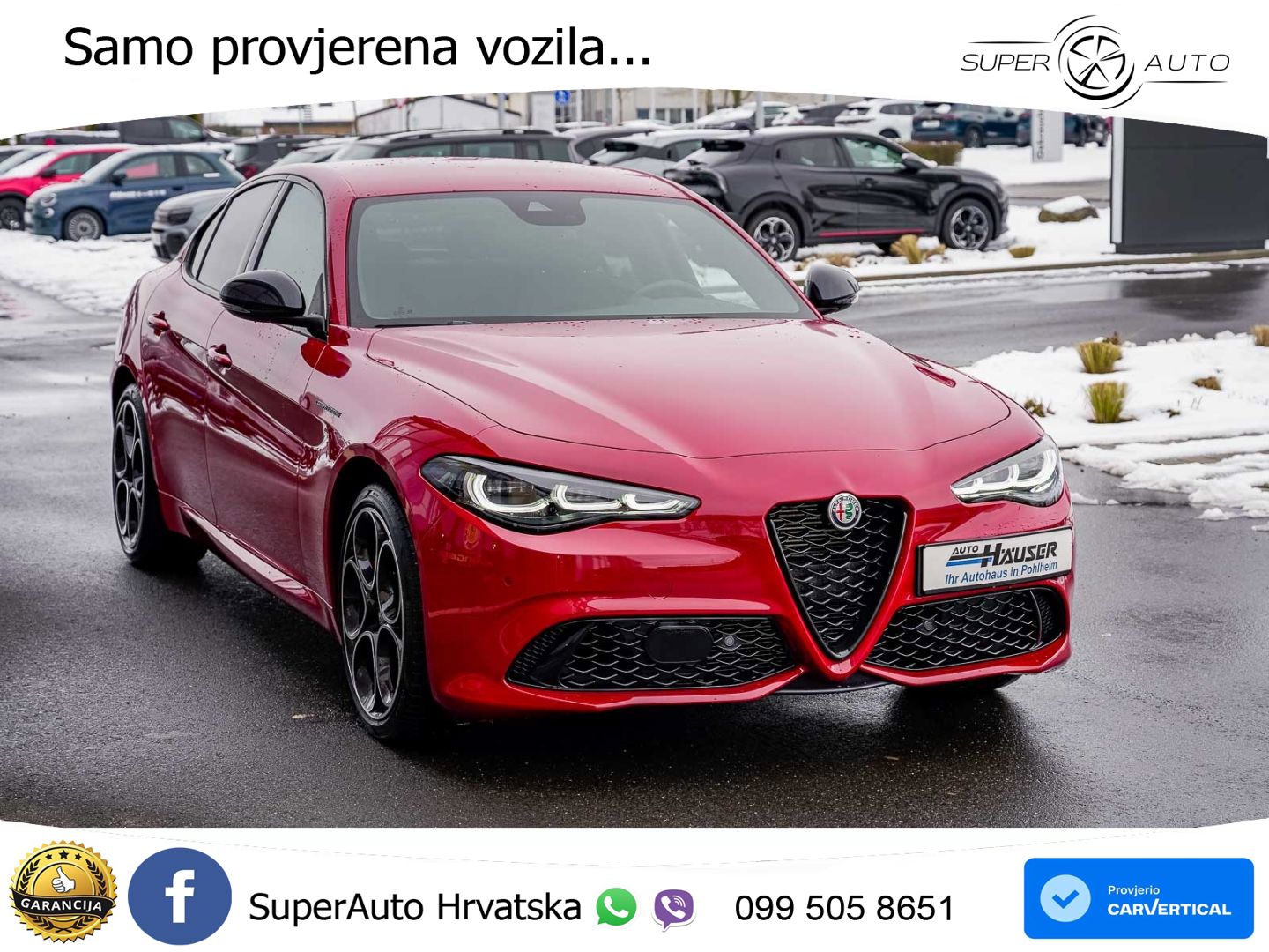 Alfa Romeo Giulia 2.0 Turbo (280 KS) AWD Automatic LED+GR SJED+ACC
