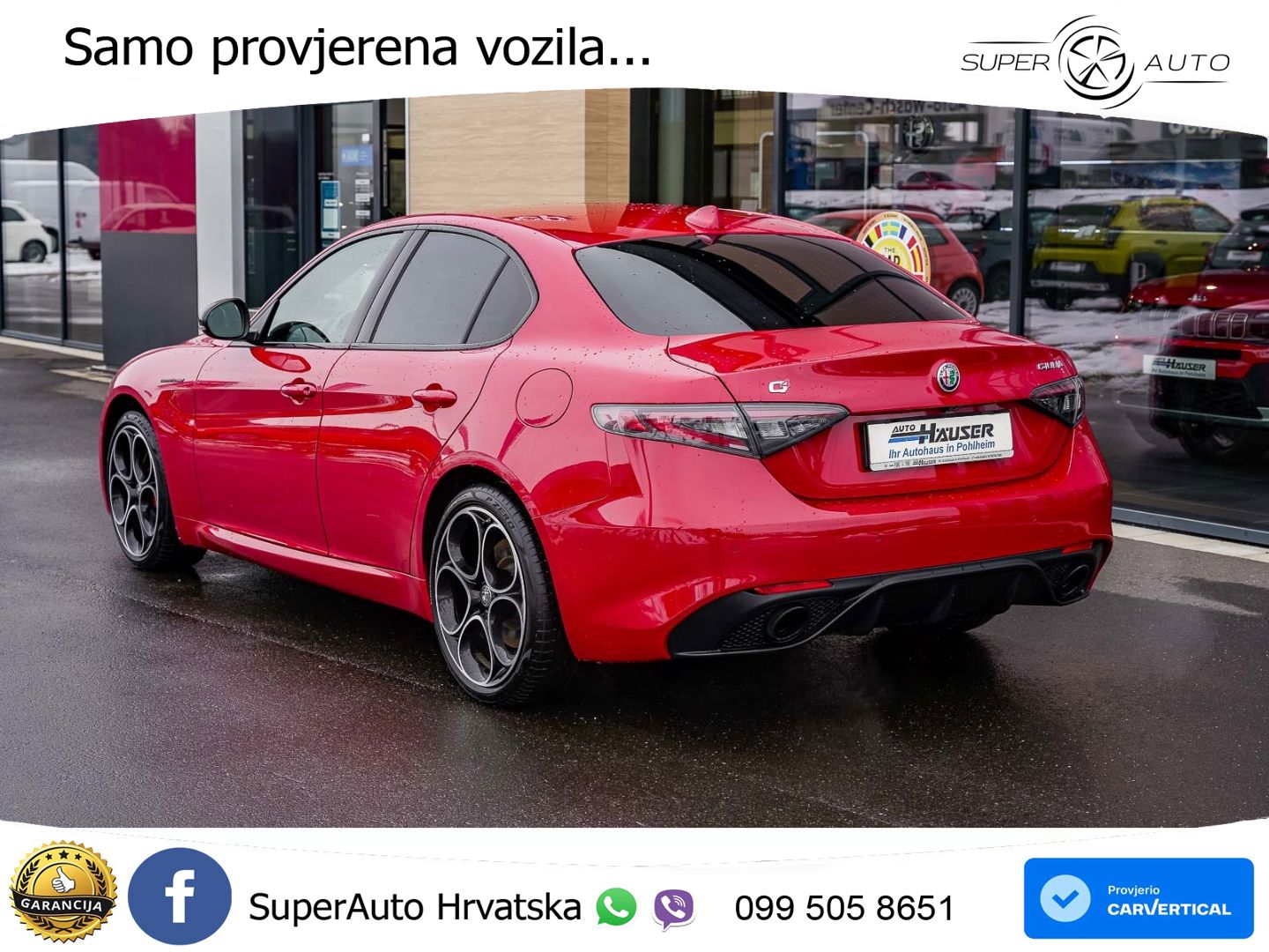 Alfa Romeo Giulia 2.0 Turbo (280 KS) AWD Automatic LED+GR SJED+ACC