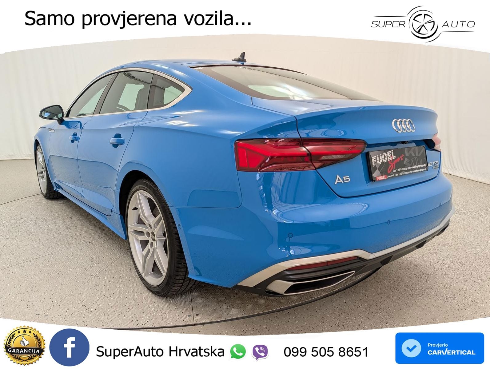 Audi A5 Sportback 45 TFSI (265 KS) quattro S tronic S line LED+GR SJED+ACC