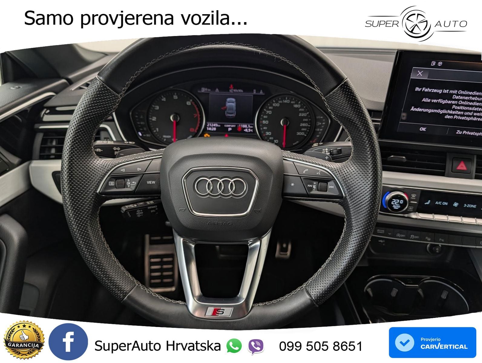 Audi A5 Sportback 45 TFSI (265 KS) quattro S tronic S line LED+GR SJED+ACC