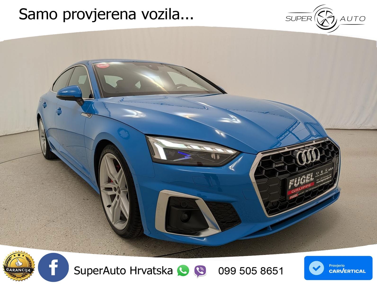 Audi A5 Sportback 45 TFSI (265 KS) quattro S tronic S line LED+GR SJED+ACC