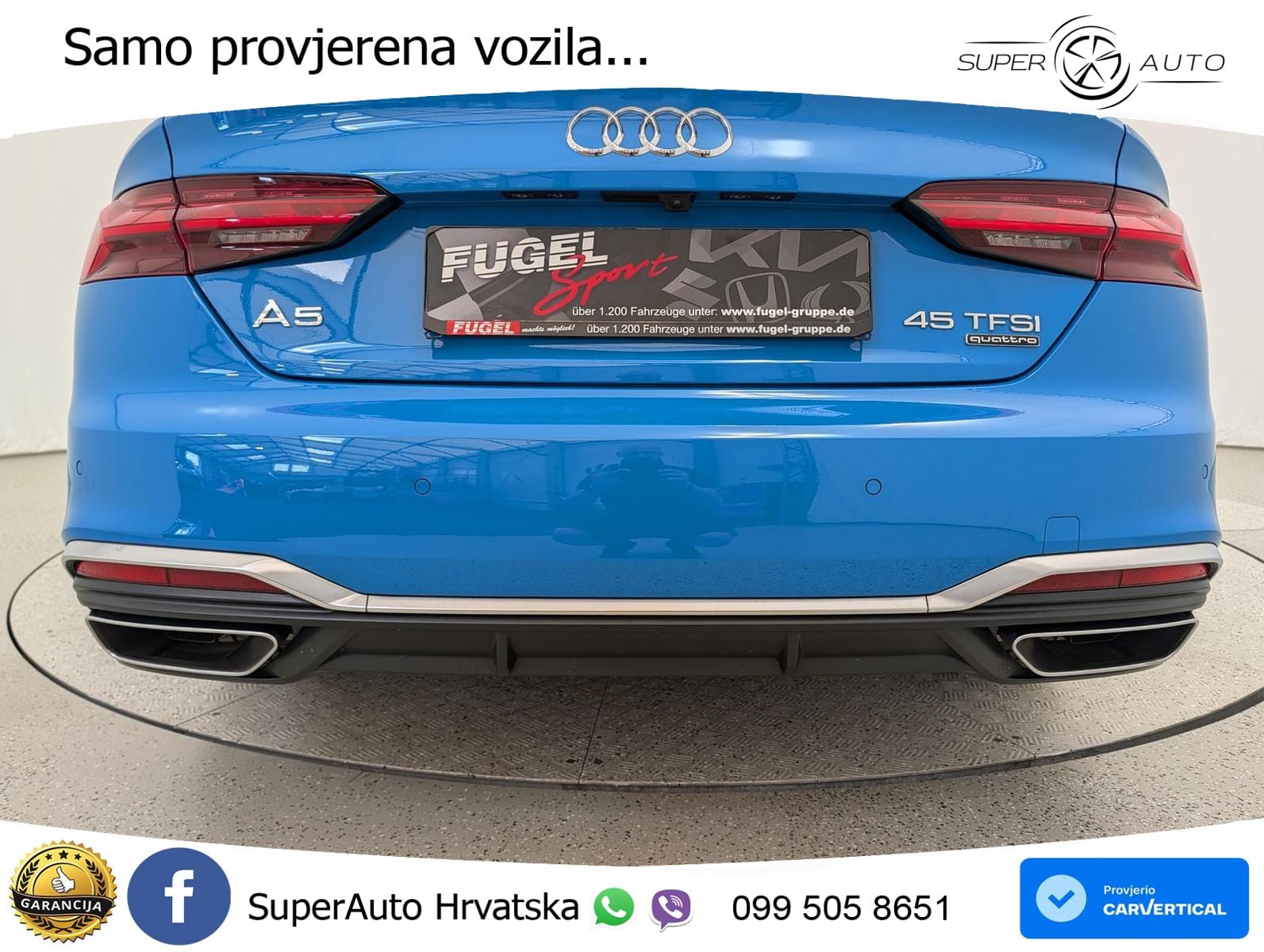 Audi A5 Sportback 45 TFSI (265 KS) quattro S tronic S line LED+GR SJED+ACC