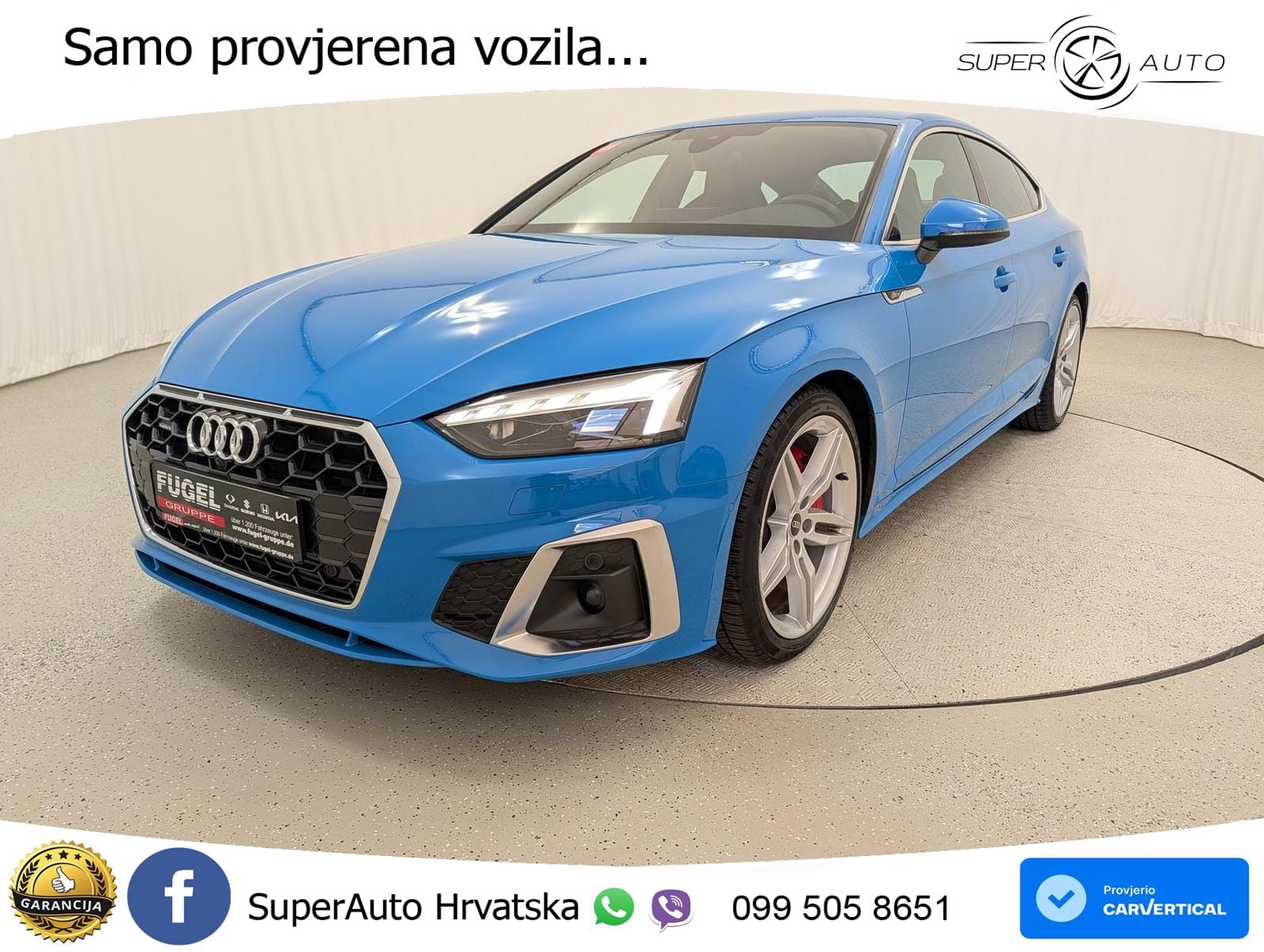 Audi A5 Sportback 45 TFSI (265 KS) quattro S tronic S line LED+GR SJED+ACC