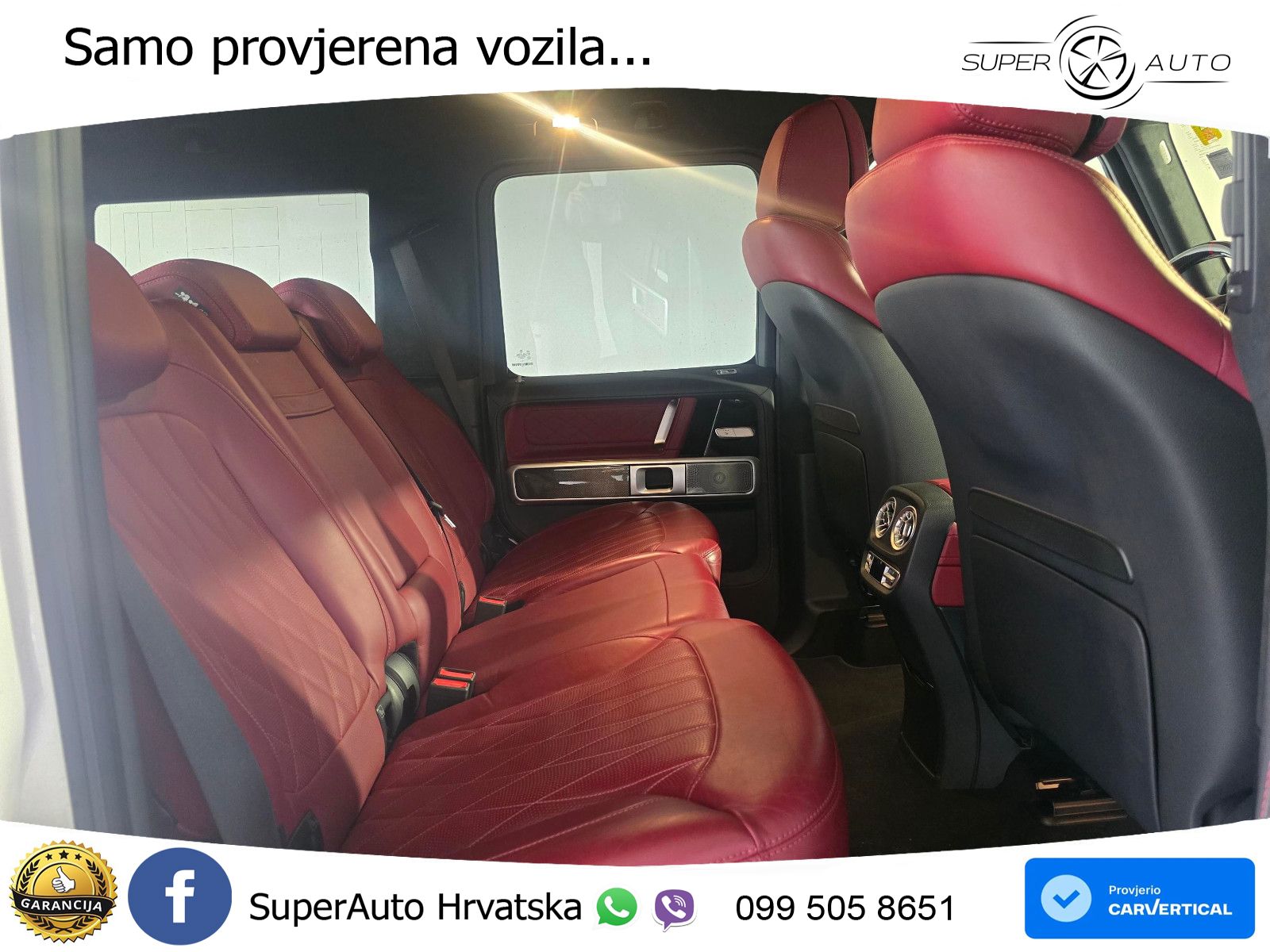 Mercedes AMG G 63 Long V8 (585 KS) 4MATIC 9G-TRONIC AMG SPEEDSHIFT PLUS ZRAČNI+ACC+4xGR SJED+KAM